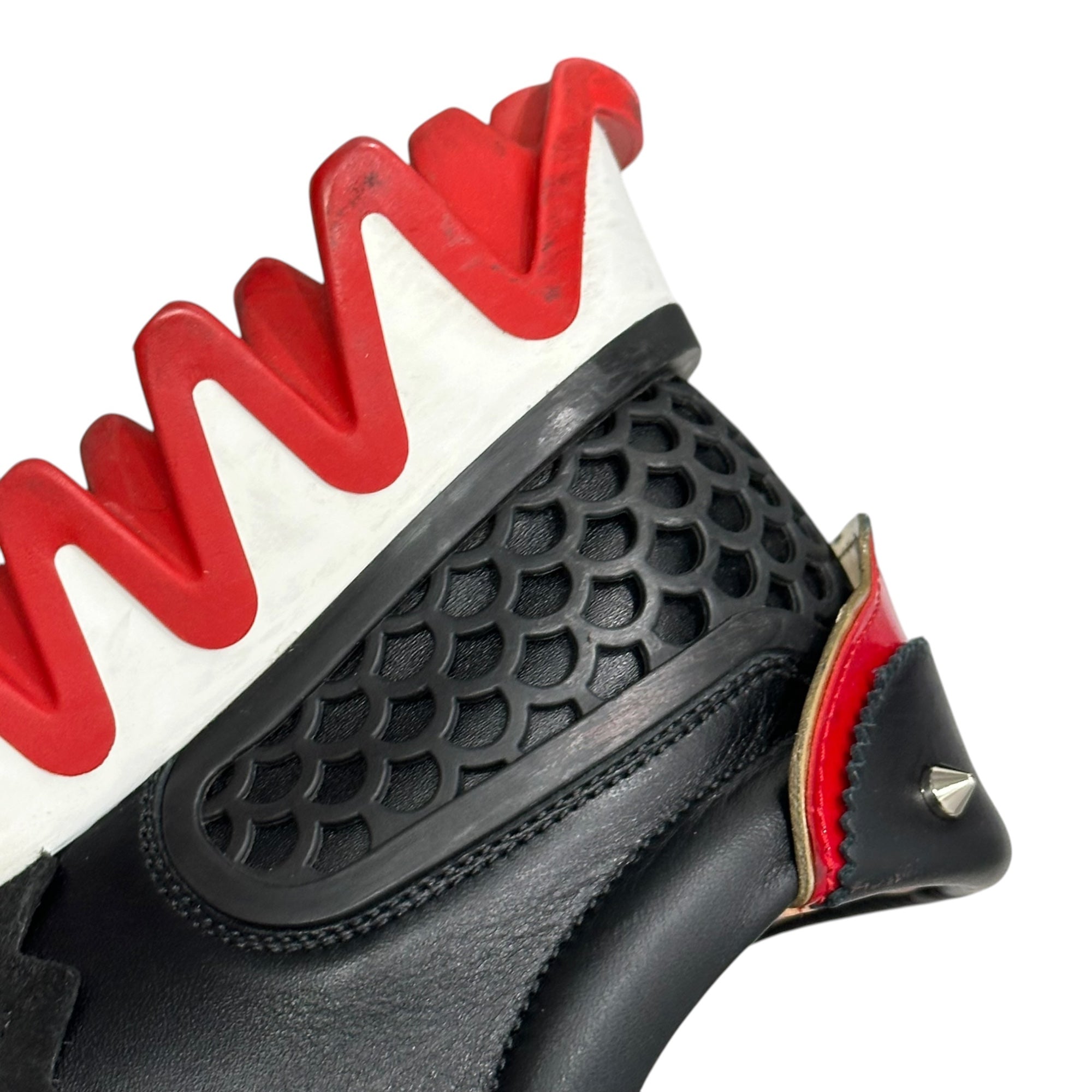 Christian Louboutin(クリスチャンルブタン) LOUBISHARK FLAT ルビシャーク 厚底 スニーカー 35 ブラック×レッド