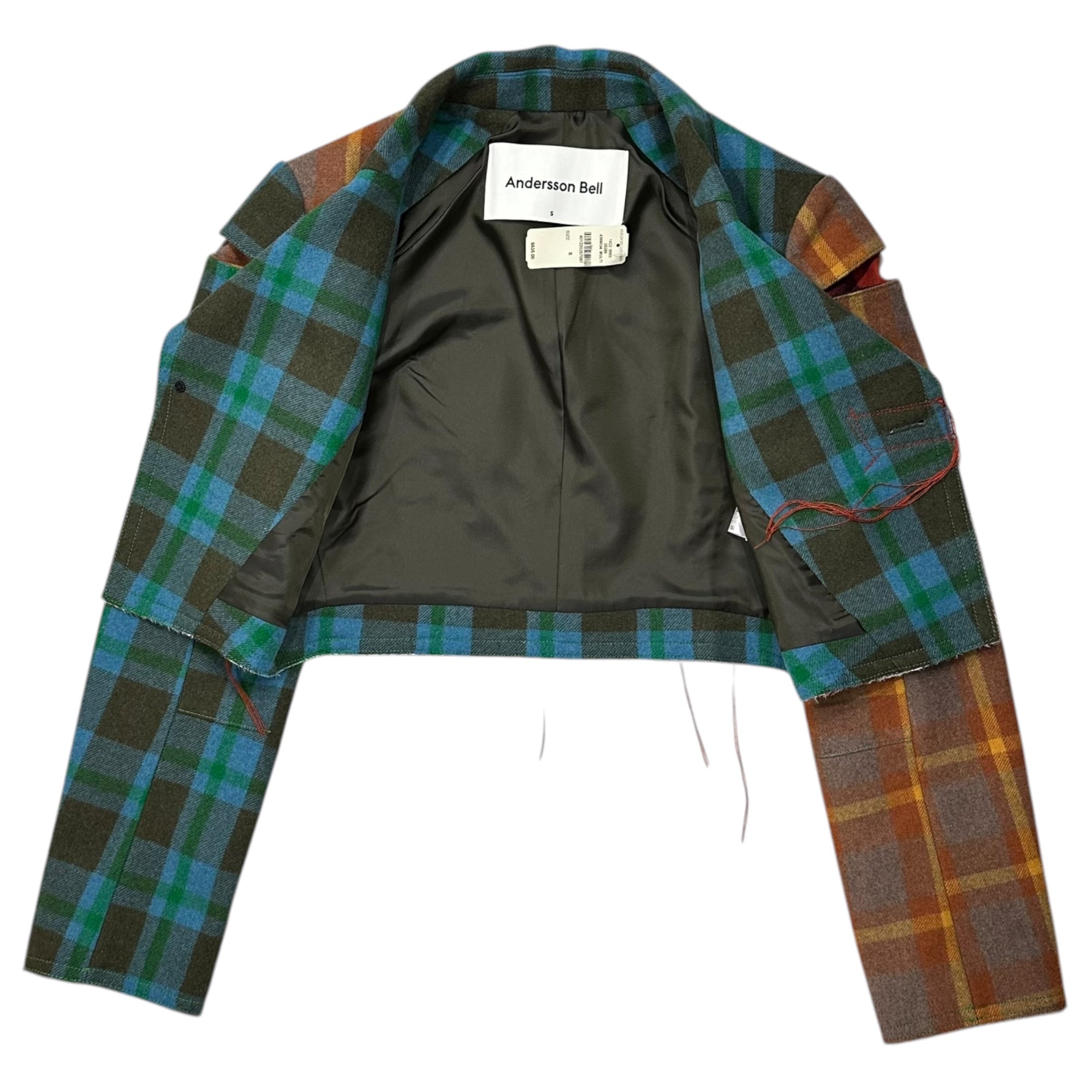 Andersson Bell(アンダーソンベル) Multicolor Melton Check Jacket マルチカラー メルトン チェック ジャケット 4368034 MULTI S マルチカラー ショートレングス