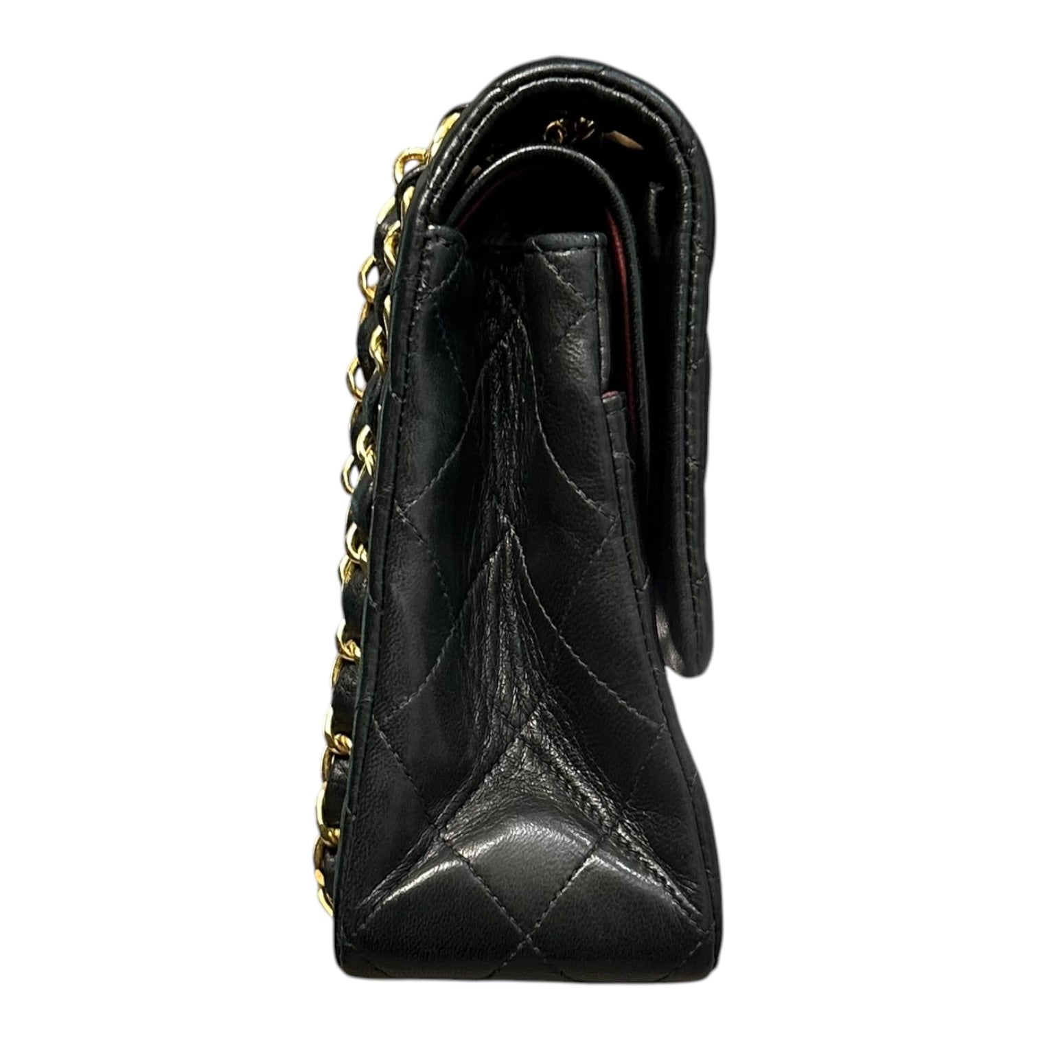 CHANEL(シャネル) 1992's Chanel Medium Classic Handbag マトラッセ 25 ラムスキン ダブルフラップ ブラック 90's 90年代 ヴィンテージ 200万番台 クラシック ハンドバッグ チェーン