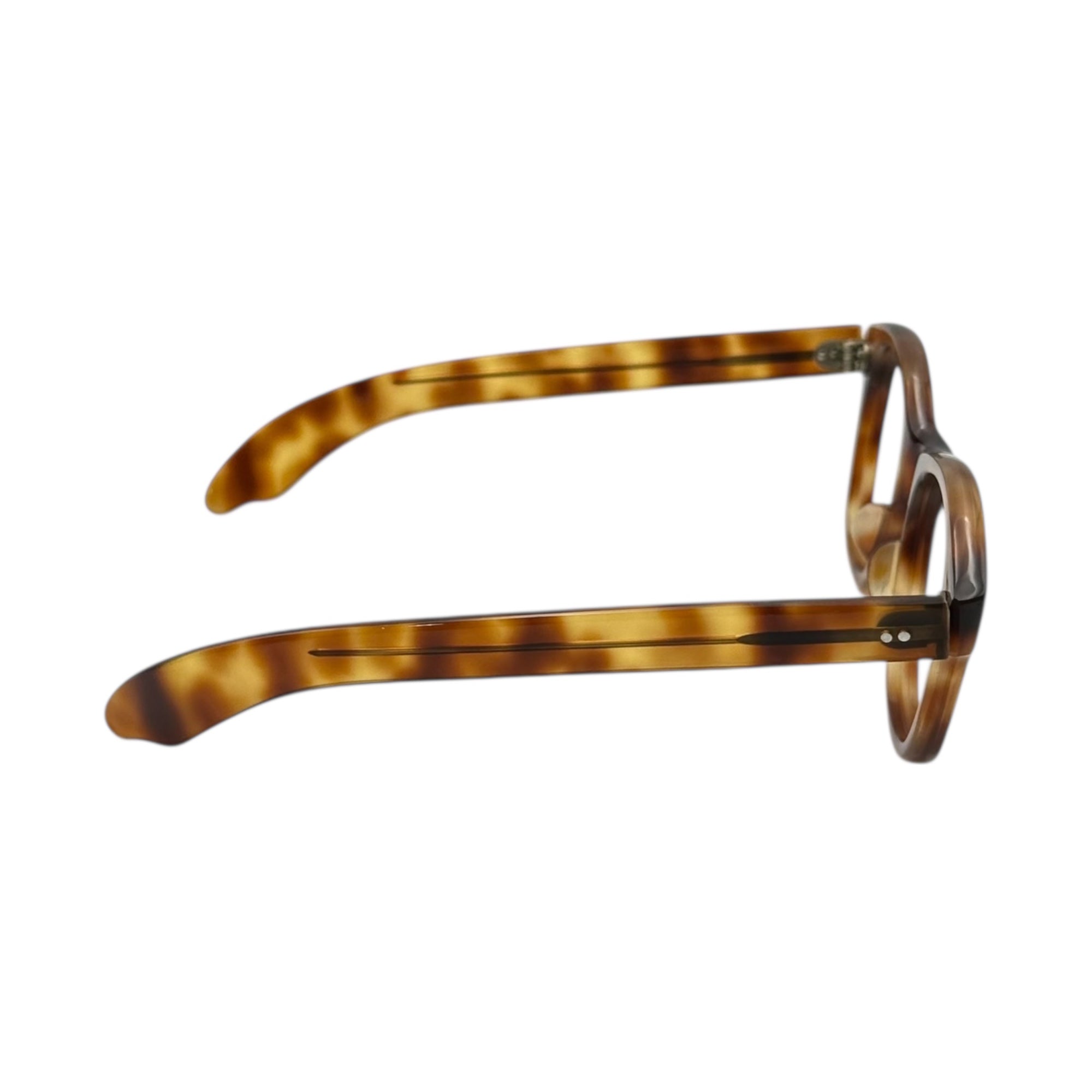 FRENCH VINTAGE(フレンチヴィンテージ) 50's Wellington Vintage Celluloid Frame ウェリントン ヴィンテージ セルロイド フレーム イエロートートイズ ジュラ地方 メガネ 眼鏡 サングラス 50年代 極太テンプル 鼈甲