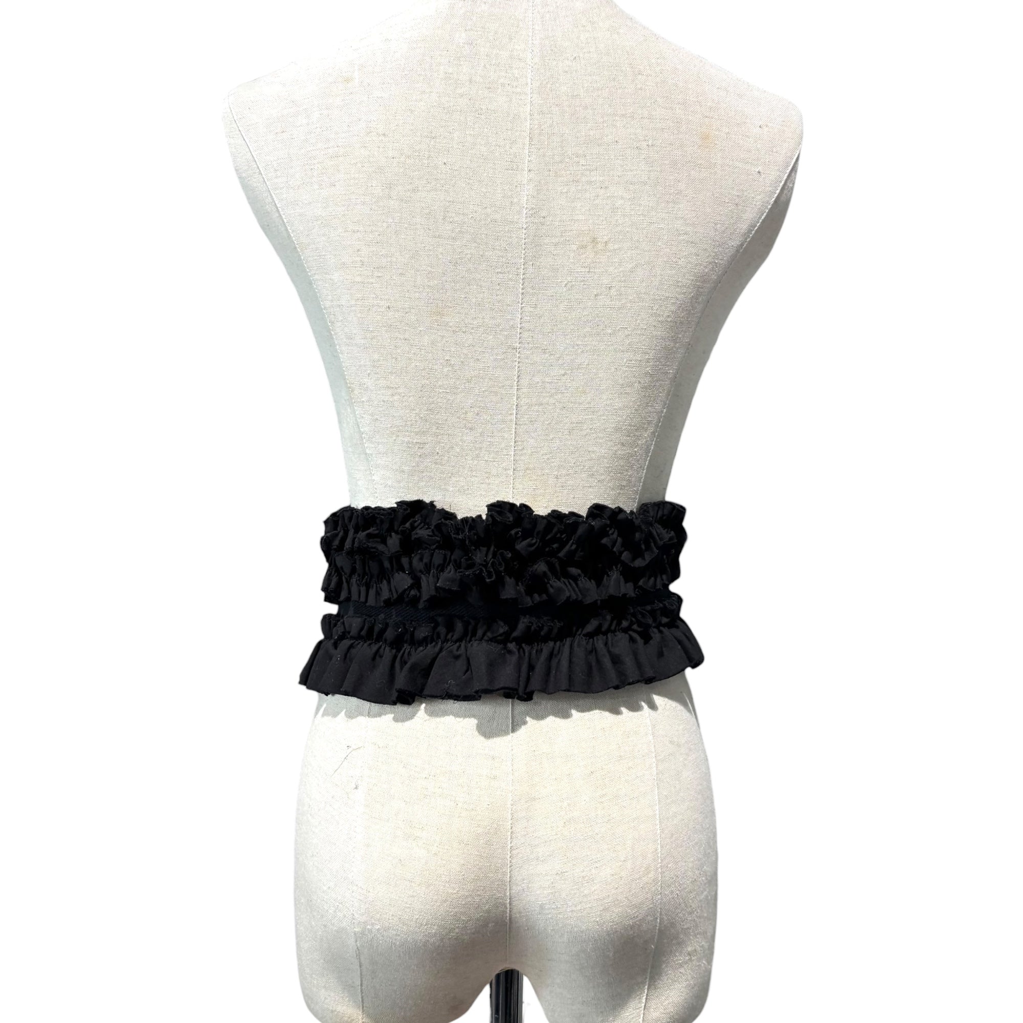 tricot COMME des GARCONS(トリココムデギャルソン) Vintage Frill Belt ヴィンテージ フリル ベルト ブラック