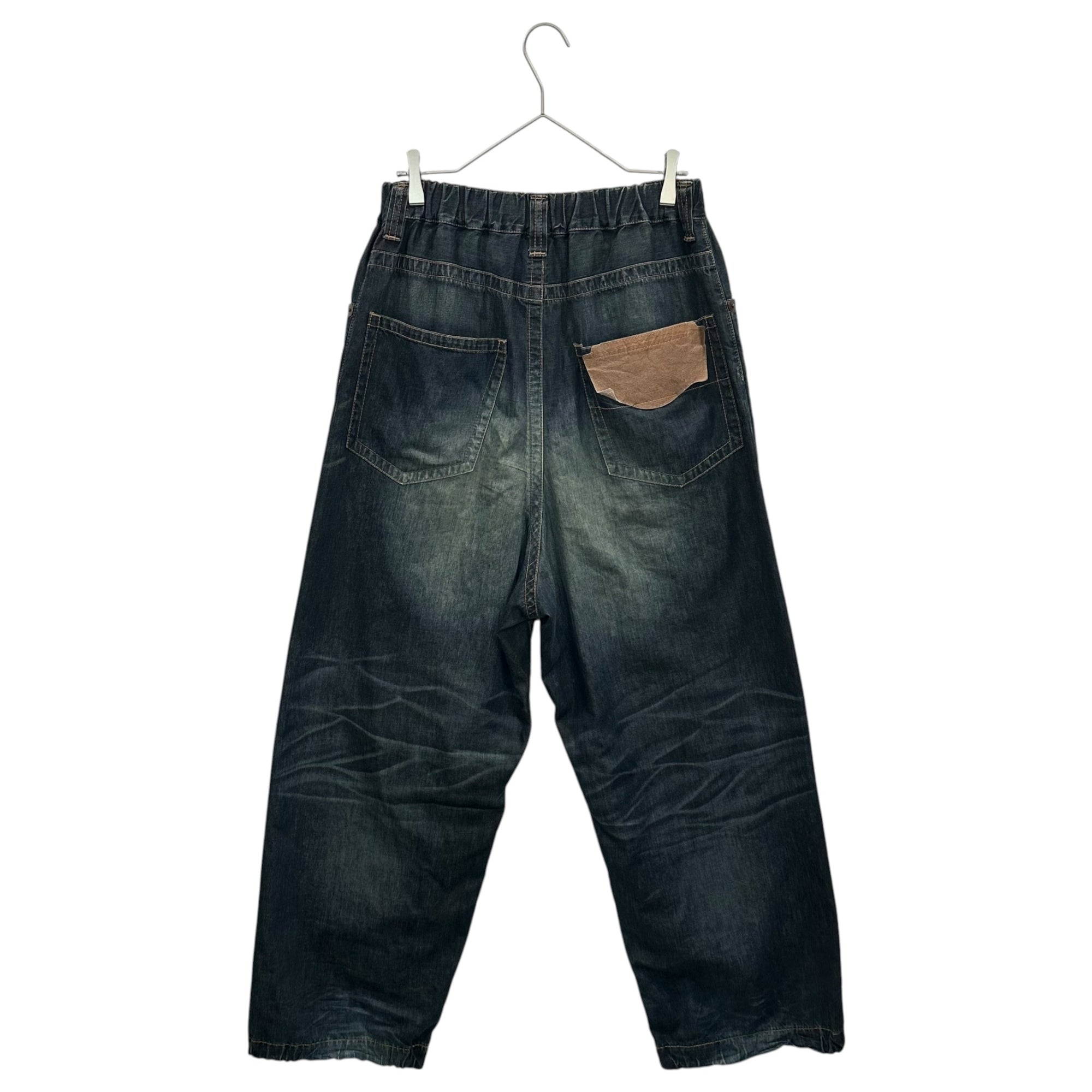 Maison MIHARA YASUHIRO(メゾンミハラヤスヒロ) 24AW LIGHT WIDE JEANS  ライト ワイド ジーンズ デニム J13PT123 44 インディゴ バギー パンツ