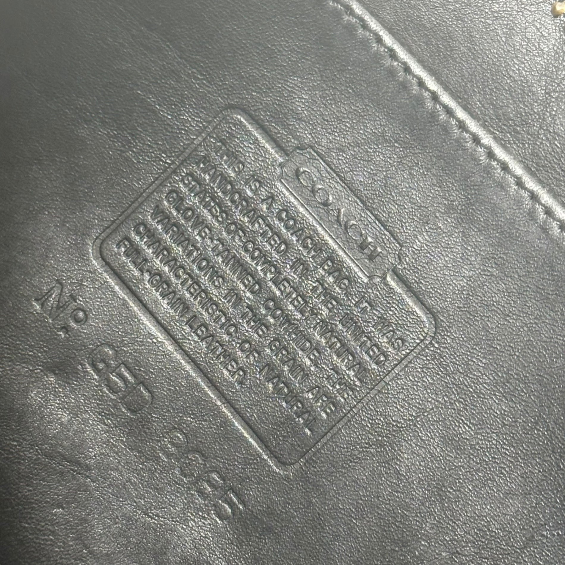 COACH(コーチ) Bucket-Style Leather Large Shoulder Bag バケツ型 レザー ビッグ ショルダー バッグ 9085 ブラック OLD オールド