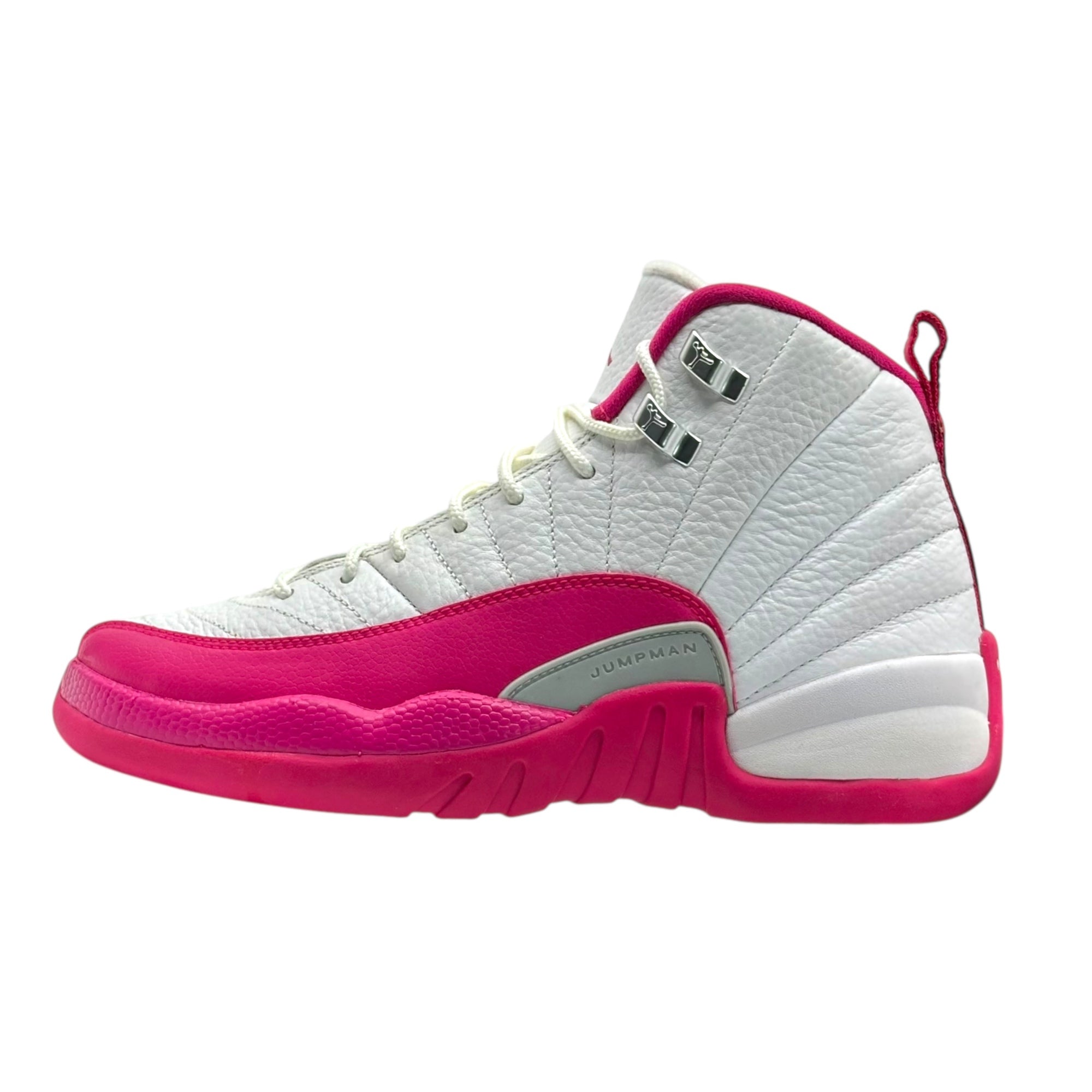 NIKE(ナイキ) GS Air Jordan 12 Retro "Dynamic Pink" エアジョーダン12 レトロ ダイナミックピンク ハイカット スニーカー 510815-109 24.0cm ホワイト×ピンク