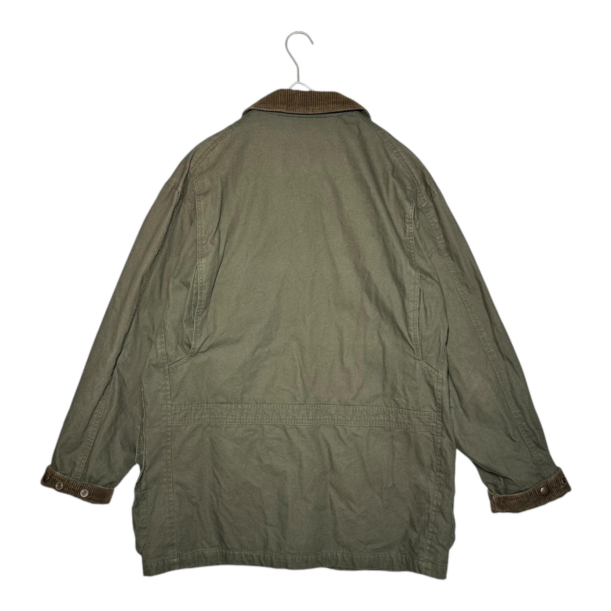 WOODSMAN(ウッズマン) 90's Hunting jacket コーデュロイ 襟 ハンティング ジャケット M カーキ 90年代 古着 ヴィンテージ