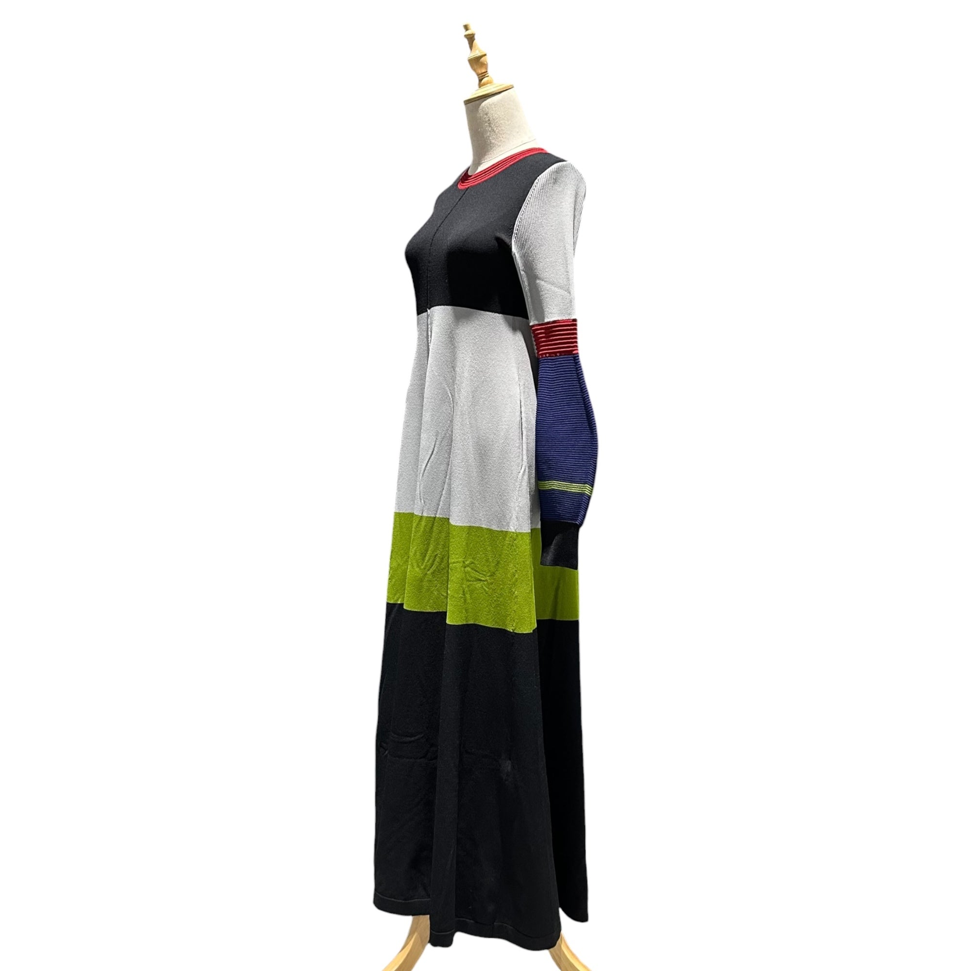 UN3D.(アンスリード) BALLOON SLEEVE KNIT OP バルーンスリーブ ニット ワンピース 522410300701-01 38(M程度) マルチカラー