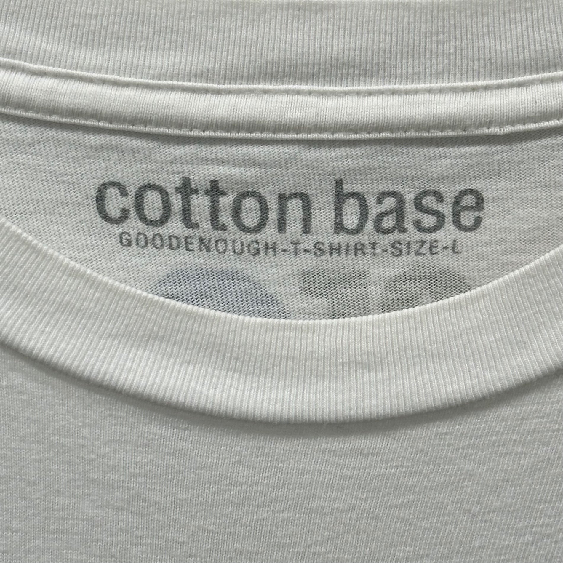 GOODENOUGH×ON SUNDAYS(グッドイナフオン・サンデーズ) 2003 Cotton base Graphic Tee グラフィック Tシャツ L ホワイト フラグメント