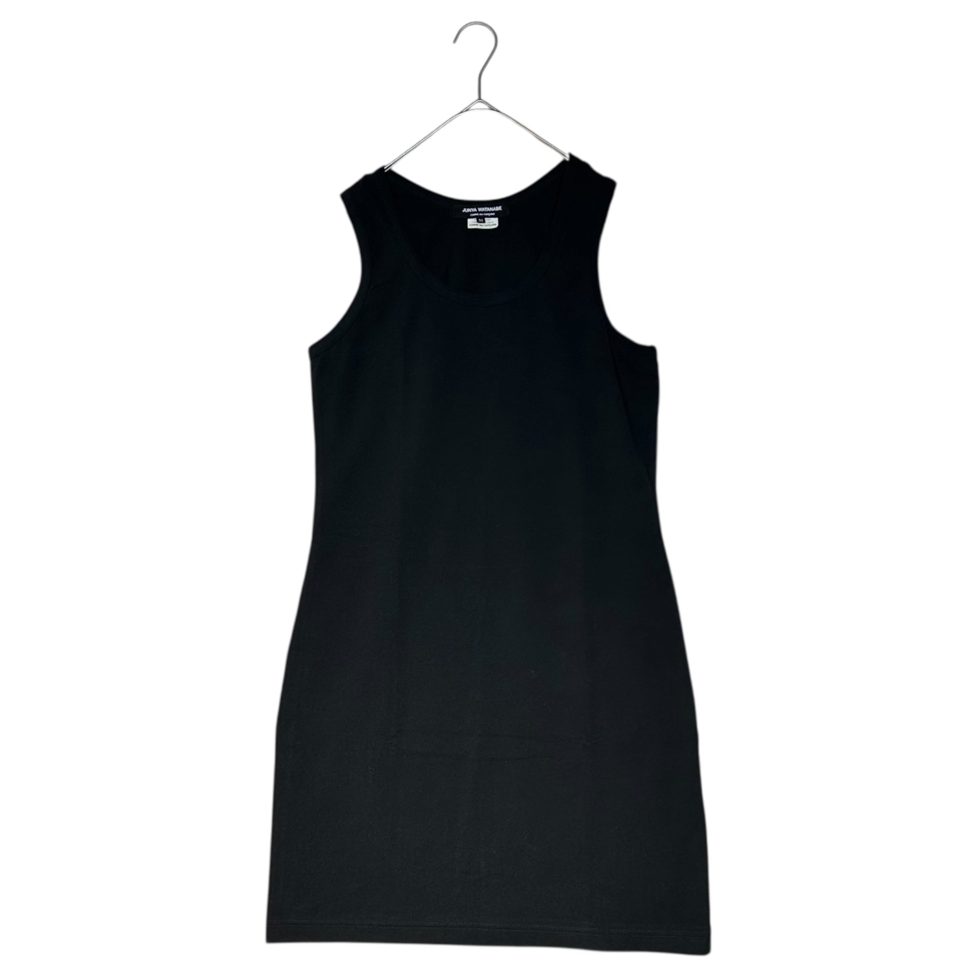 COMME des GARCONS JUNYA WATANABE(コムデギャルソンジュンヤワタナベ) 13SS Long silhouette sleeveless mini dress ロング シルエット ノースリーブ ミニ ワンピース JK-T031 M ブラック AD2012
