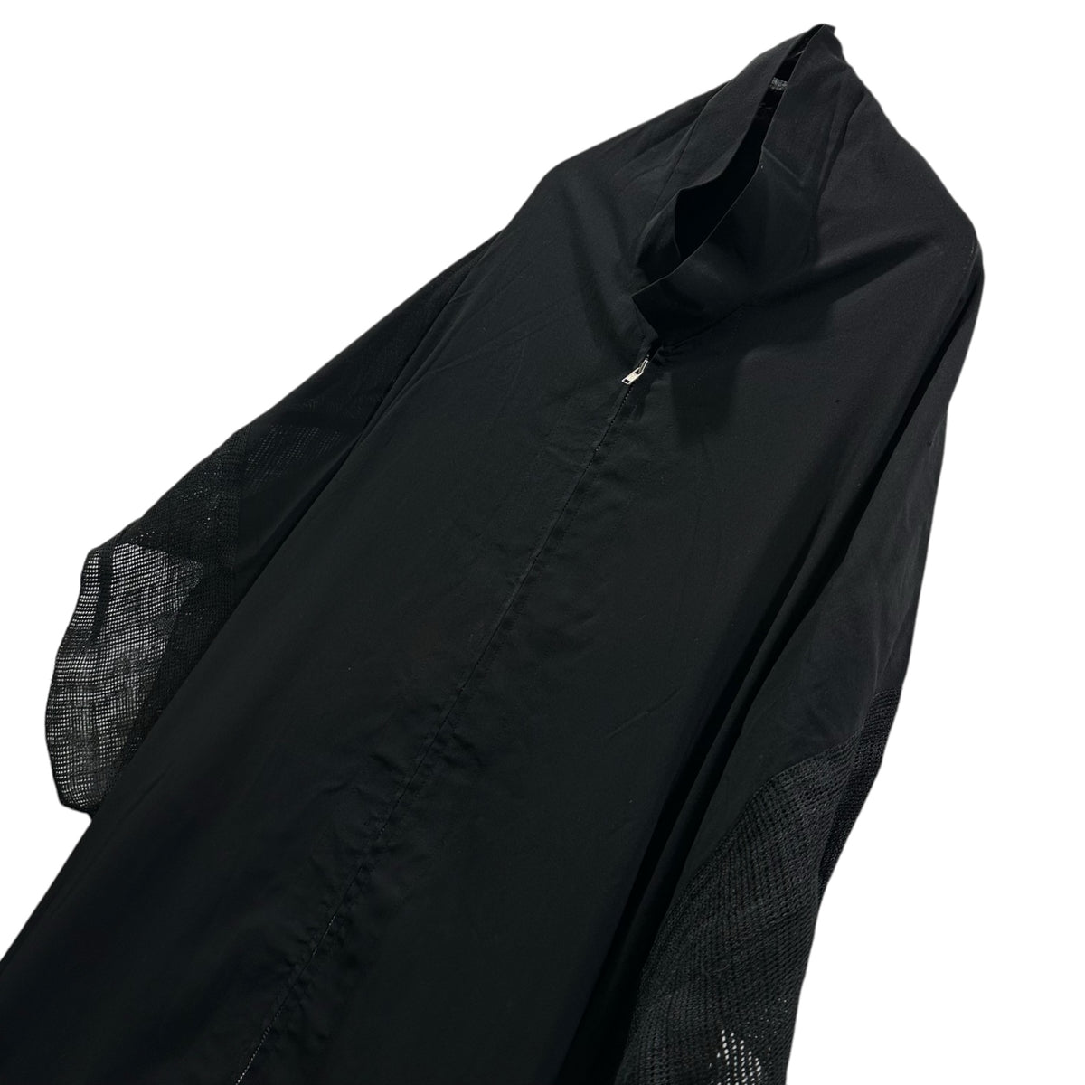 YOHJI YAMAMOTO(ヨウジヤマモト) Vintage Linen-Sleeve Zip-Up Dress ヴィンテージ リネン スリーブ ジップ アップ ワンピース FB-D78-101 S ブラック
