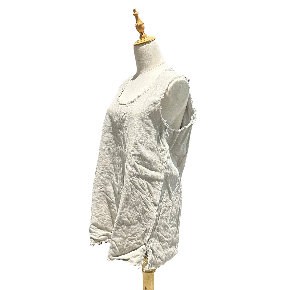 COMME des GARCONS(コムデギャルソン) 2026SS Side-zip linen vest サイドジップ リネン ベスト GQ-B016 S ベージュ AD2025