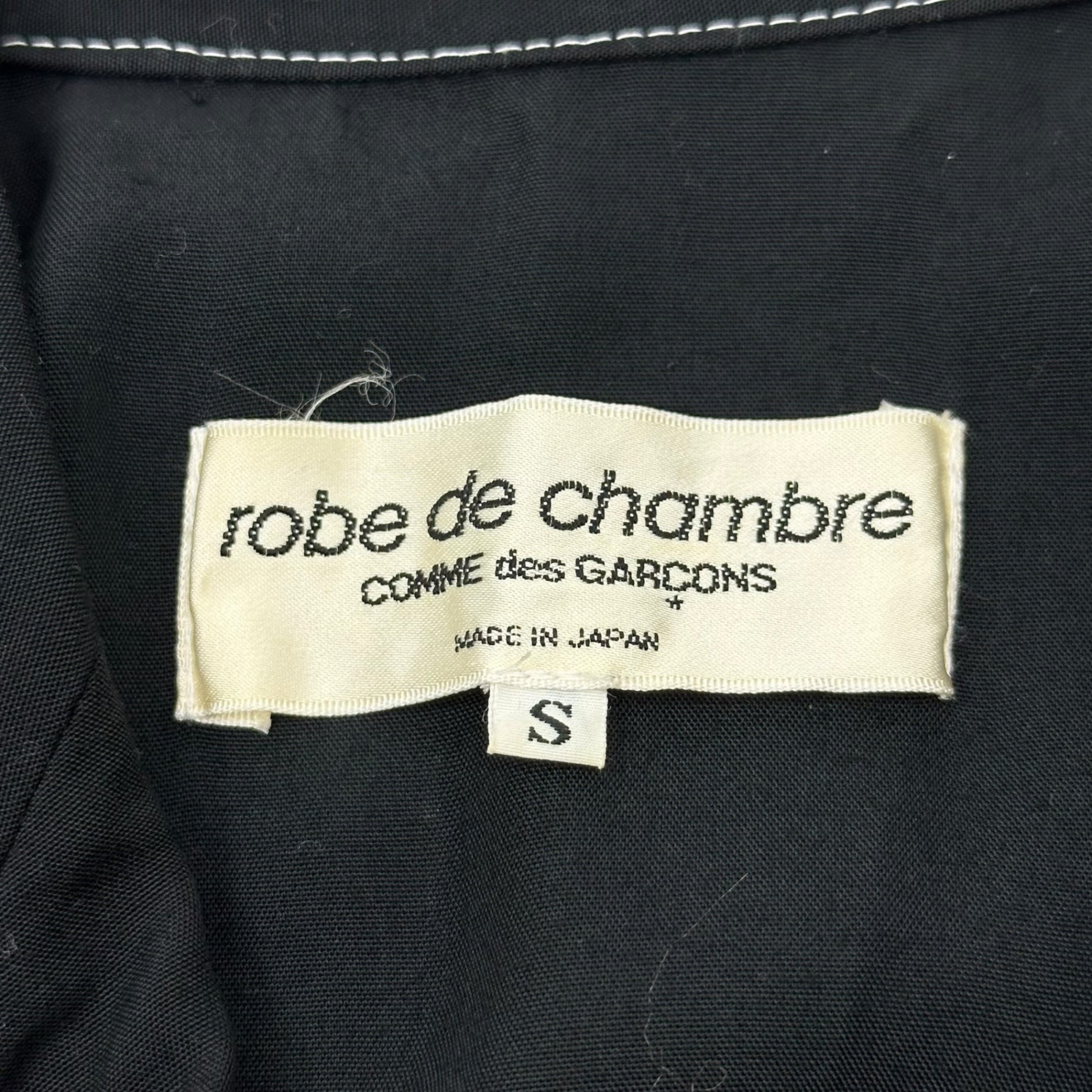 robe de chambre COMME des GARCONS(ローブドシャンブルコムデギャルソン) 98SS Stitch Double-Breasted Tailored Jacket ステッチ ダブル ブレスト テーラード ジャケット RJ-10016S S ブラック AD1997 アーカイブ ヴィンテージ 90's 90年代