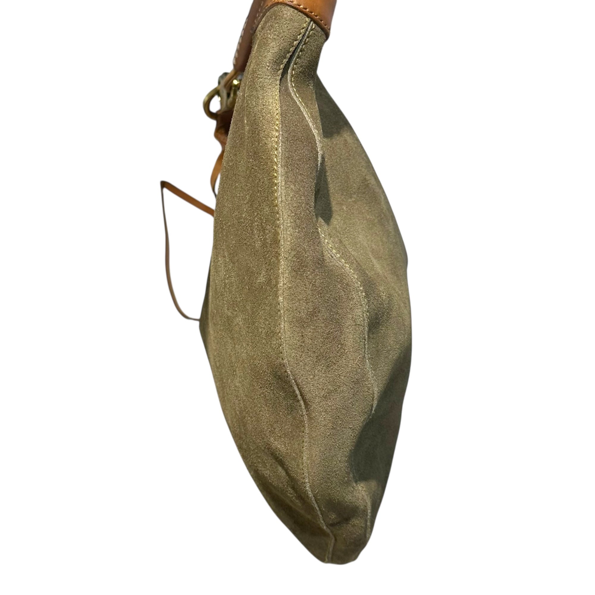 GUCCI(グッチ) Suede Leather One-Shoulder Bag スウェード レザー ワンショルダー バッグ 95726・214397 ベージュ×ブラウン OLD オールド
