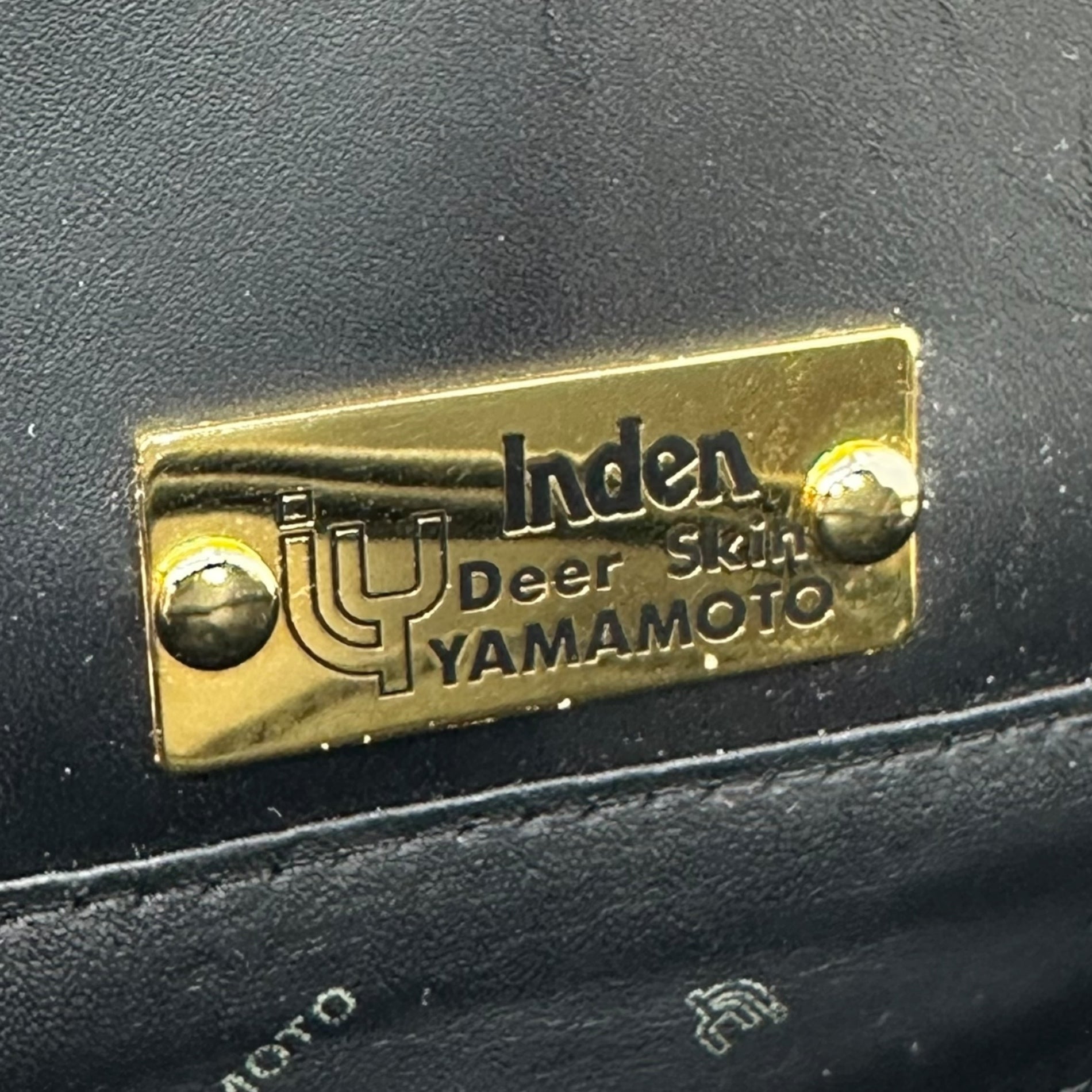 INDENYA(印傳屋) Deer Skin Dot Pattern Mini Backpack 鹿革 ドット柄 ミニ リュック ブラック INDEN ディアスキン バッグ レザー 本革