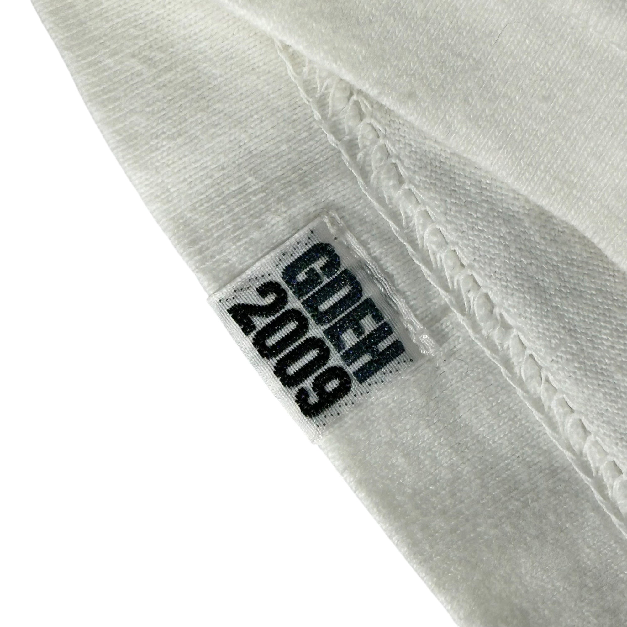 GOODENOUGH(グッドイナフ) 2007's cotton base  Line print s/s T-shirt ライン プリント 半袖 Tシャツ L ホワイト×ブラック