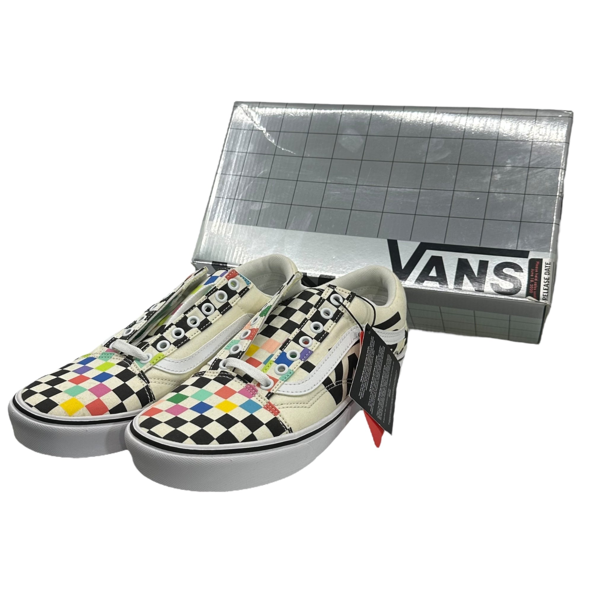 VANS×MoMA(バンズ×モマ) MoMA-Branded Styles COMFYCUSH Old School オールド スクール 721356 27.5cm ホワイト ローカット スニーカー コラボ