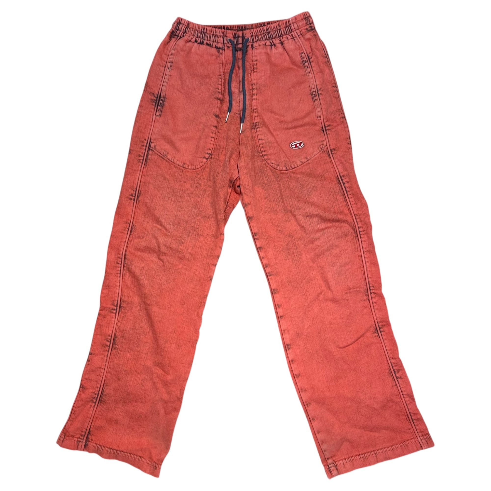 DIESEL(ディーゼル) D-MARTIANS-NE Sweat Jeans ワイド スウェット デニム パンツ A032924 09H04 S ピンク