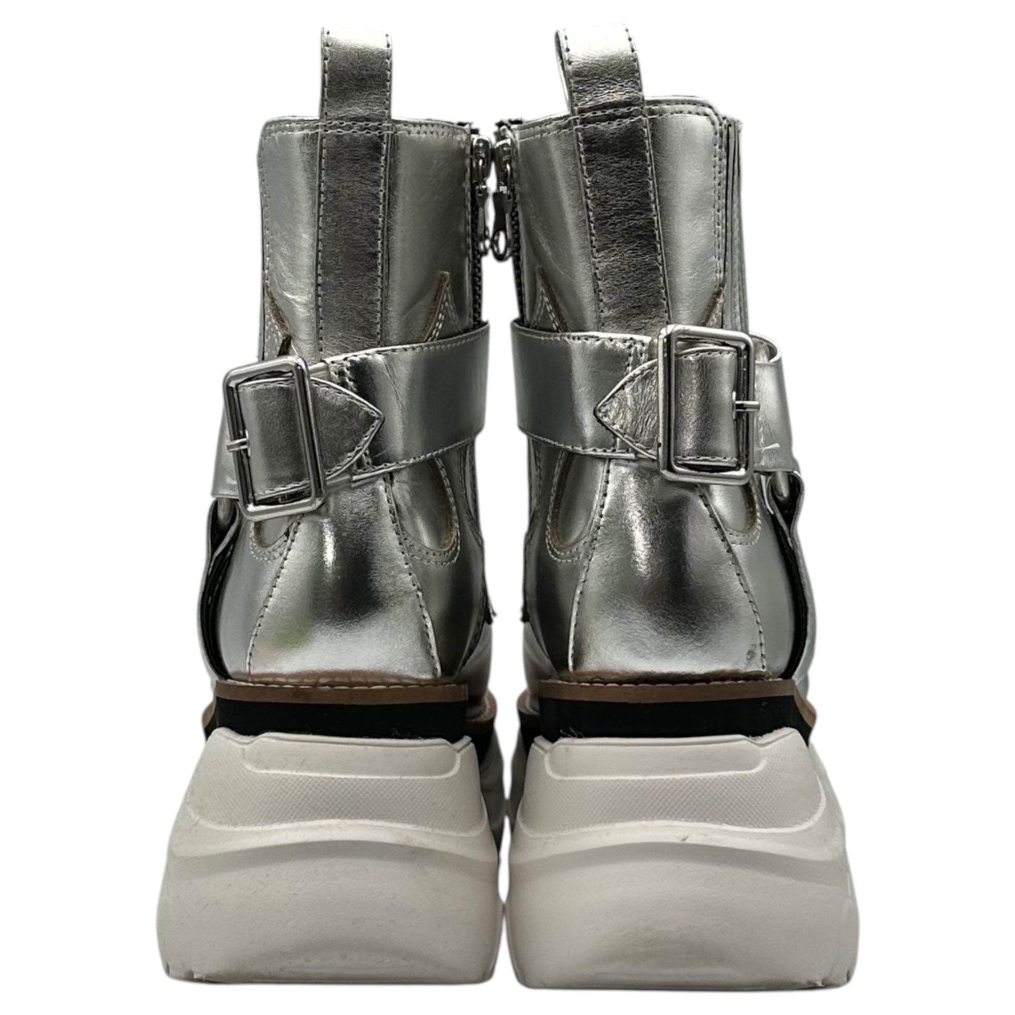 Maison MIHARA YASUHIRO(メゾンミハラヤスヒロ) CHANKY SOLE WESTERN チャンキー ソール ウェスタン ブーツ B03FW702 38(24cm程度) シルバー 厚底