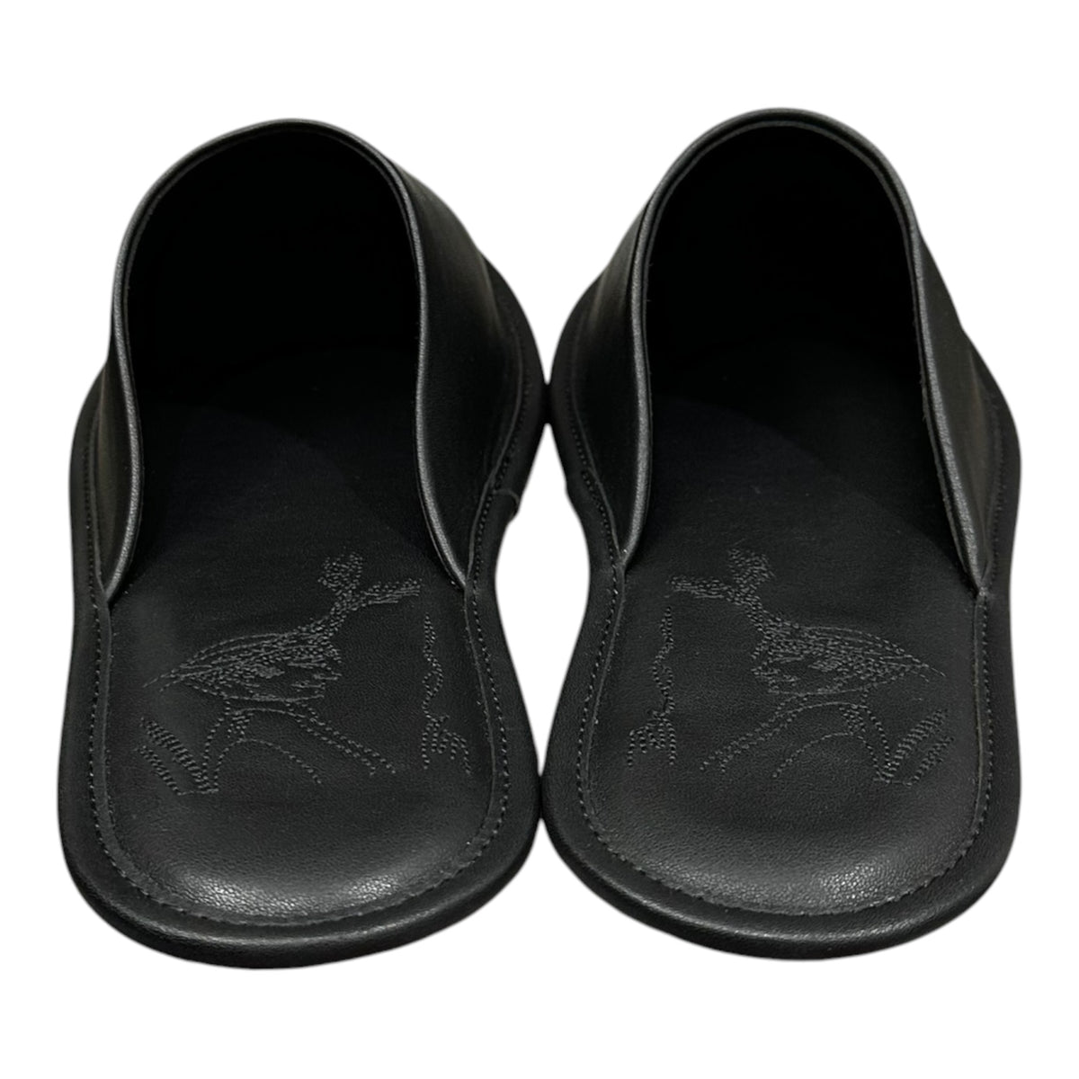 ENFANTS RICHES DÉPRIMÉS(アンファンリッシュデプリメ) Insole Stitching Lether Hotel Slipper インソール ステッチ ワーク レザー ホテル スリッパ サンダル 40 ブラック 稀少アイテム