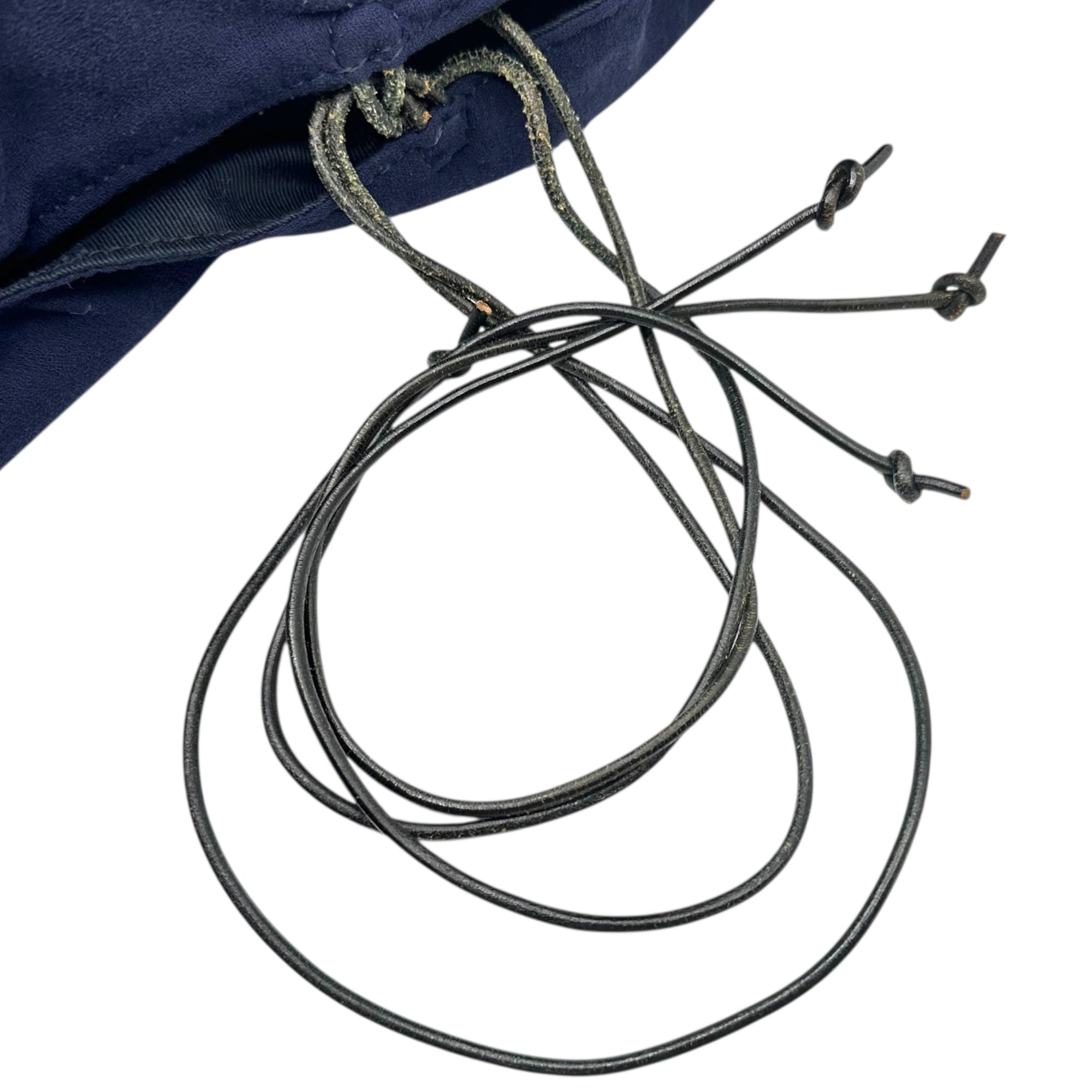 Y's(ワイズ) Leather Shoulder Bag レザー ショルダー ショルダー バッグ YY-I08-281 ネイビー×ブラック