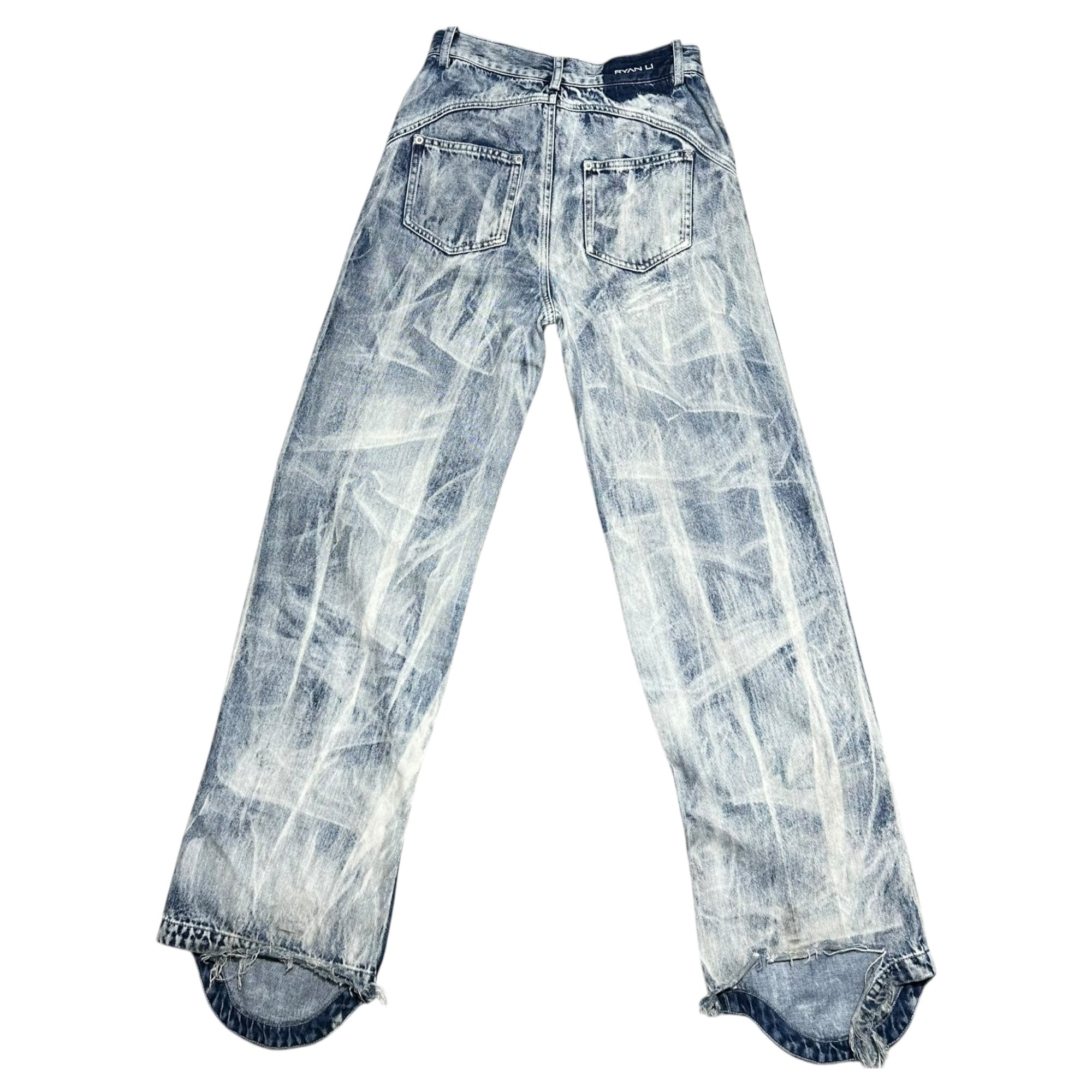 RYAN LI(リャンリー) Washed Denim Jeans ウォッシュド デニム ジーンズ パンツ M インディゴ