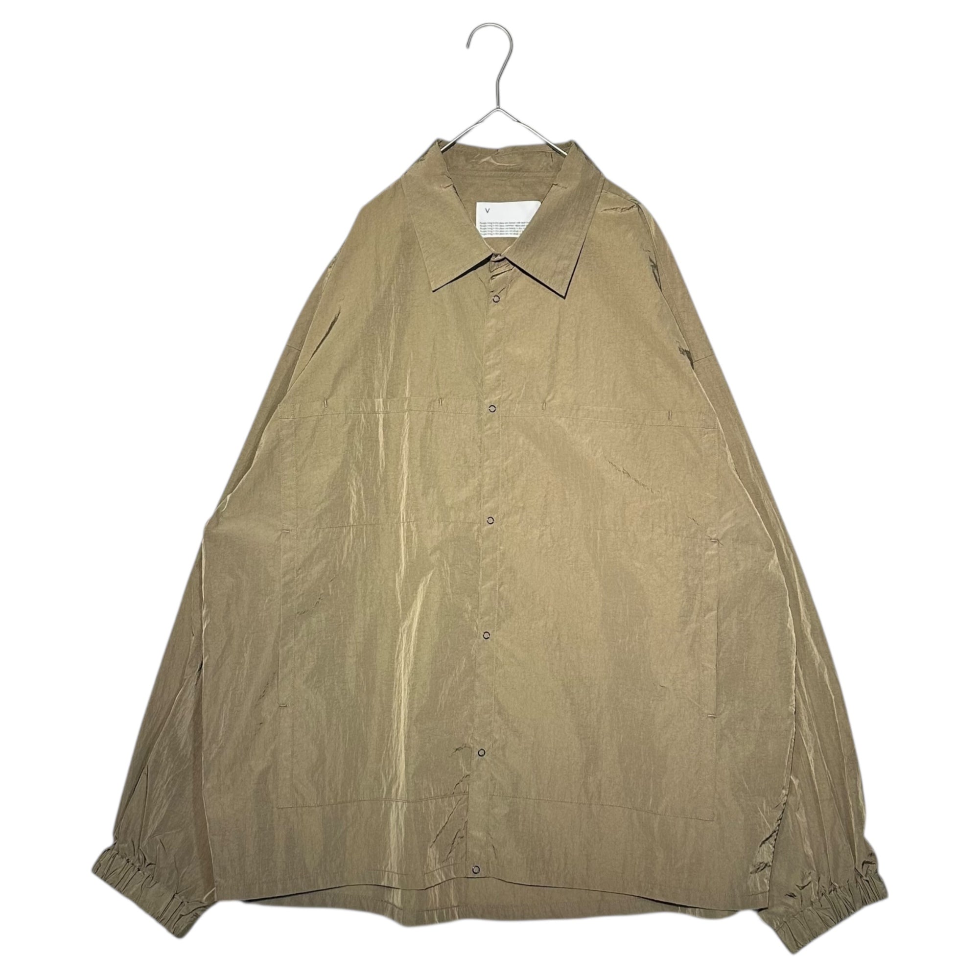 VOAAOV(ヴィアーブ) RECYCLE NYLON TAFFETA Shirt Blouson リサイクル ナイロン タフタ シャツ ブルゾン VOSH-M11 2(M程度) カーキ