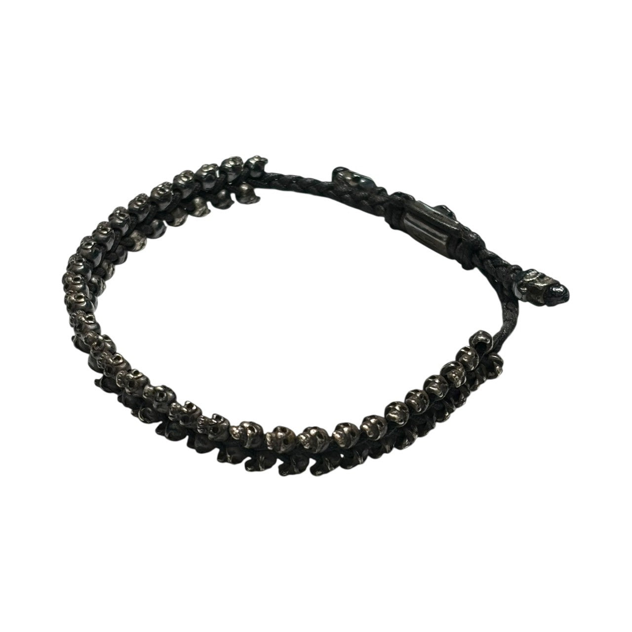 M COHEN(エムコーヘン) Brass skull bracelet 真鍮 スカル ブレスレット ブラック