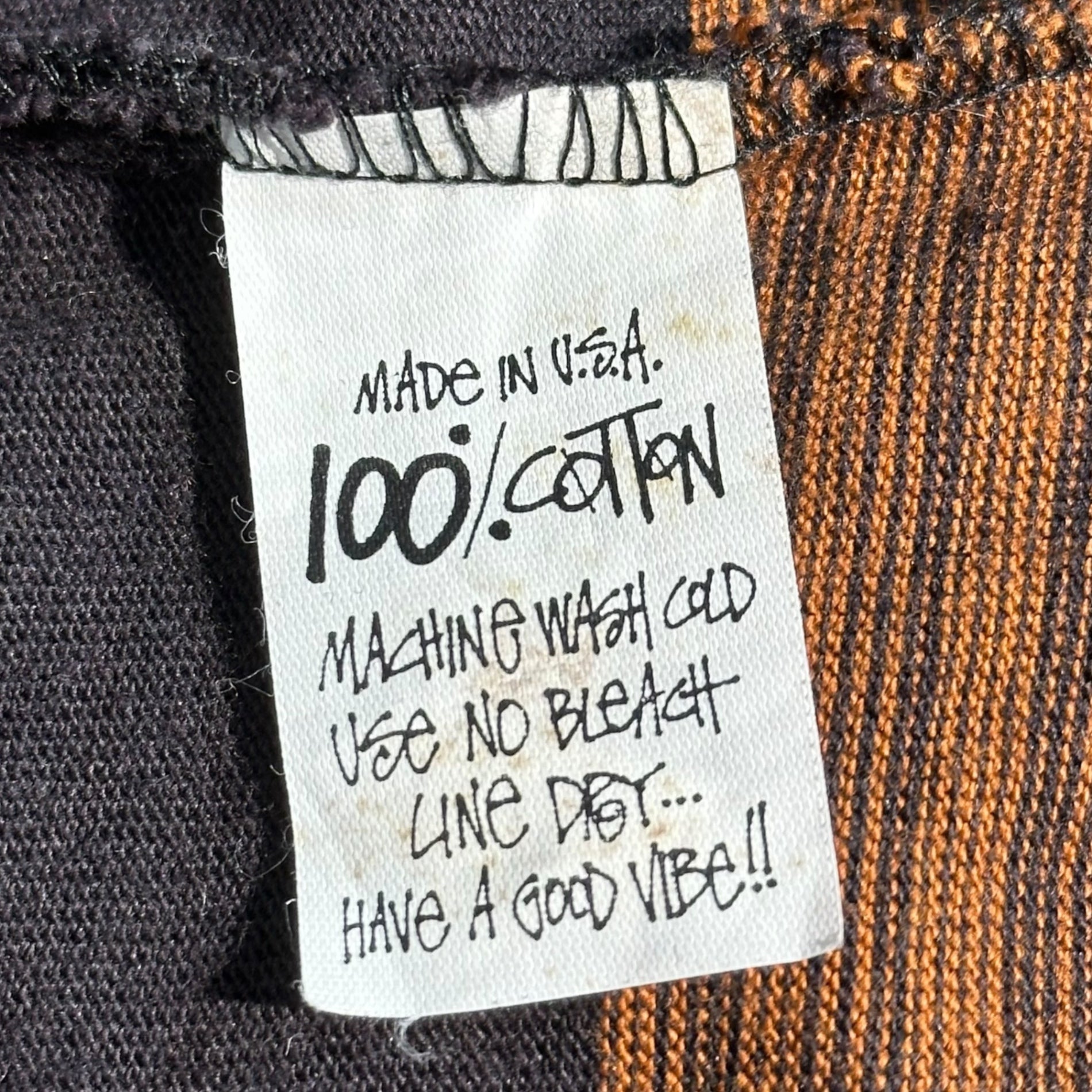 STUSSY(ステューシー) 80's USA Made Vintage Border Pocket Tee ヴィンテージ ボーダー ポケット Tシャツ L ブラック×オレンジ 80年代 初期タグ