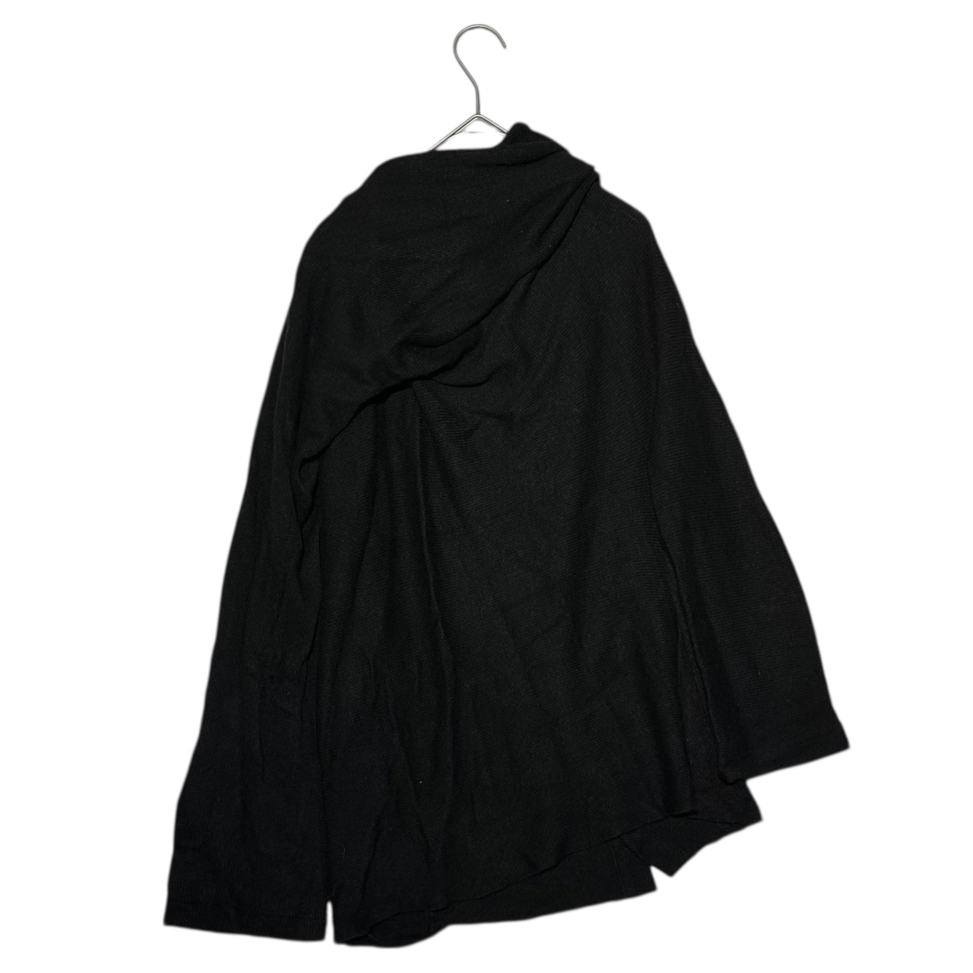 Y's(ワイズ) Shaped Layered Wool Knit Cardigan 変形 レイヤード ウール ニット カーディガン YG-T43-173 3 ブラック