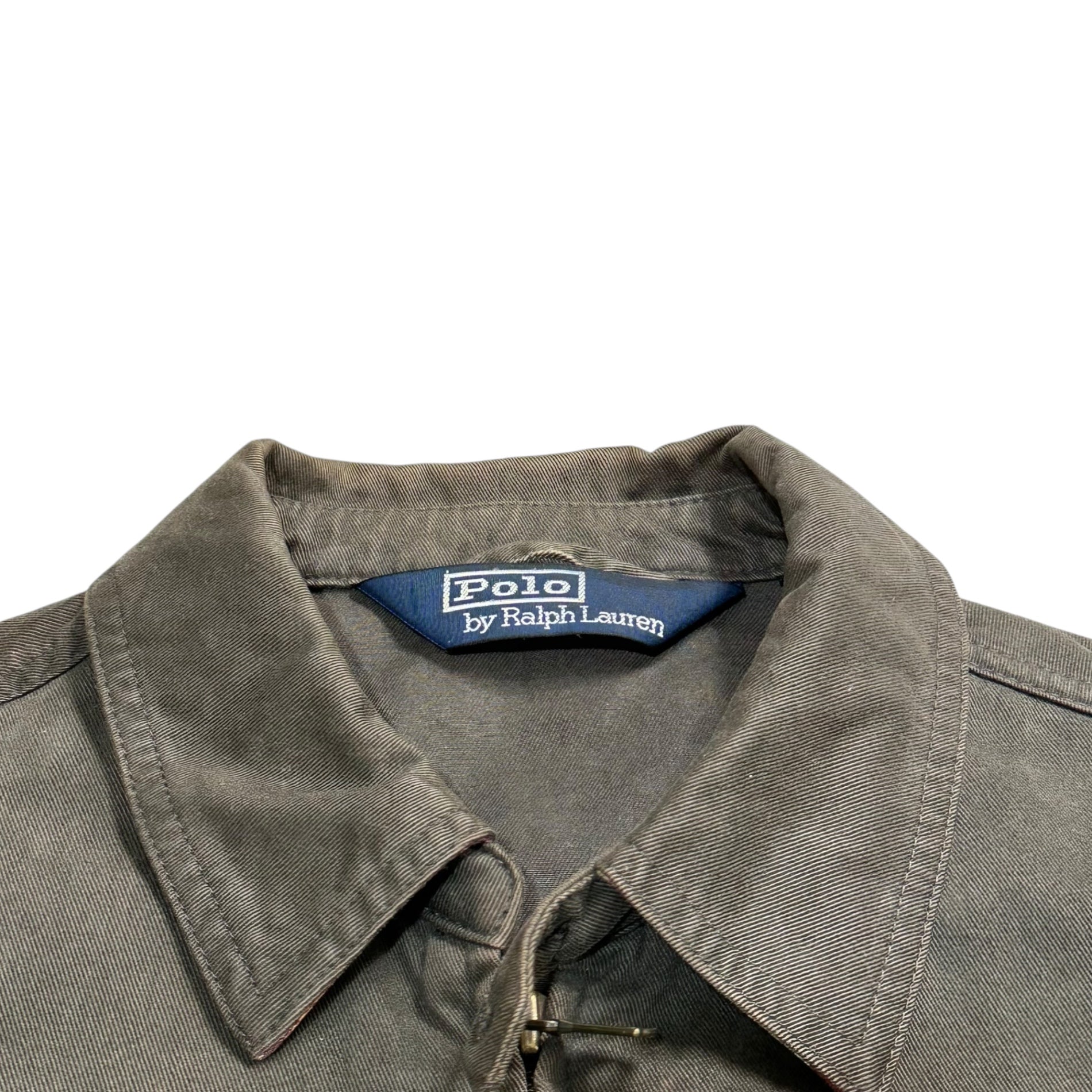 POLO RALPH LAUREN(ポロラルフローレン) 90's One Point Cotton Swing Top Jacket 90年代 ワンポイント コットン スイングトップ ジャケット JR-RL-SM0711 M ブラウン アクティ21タグ