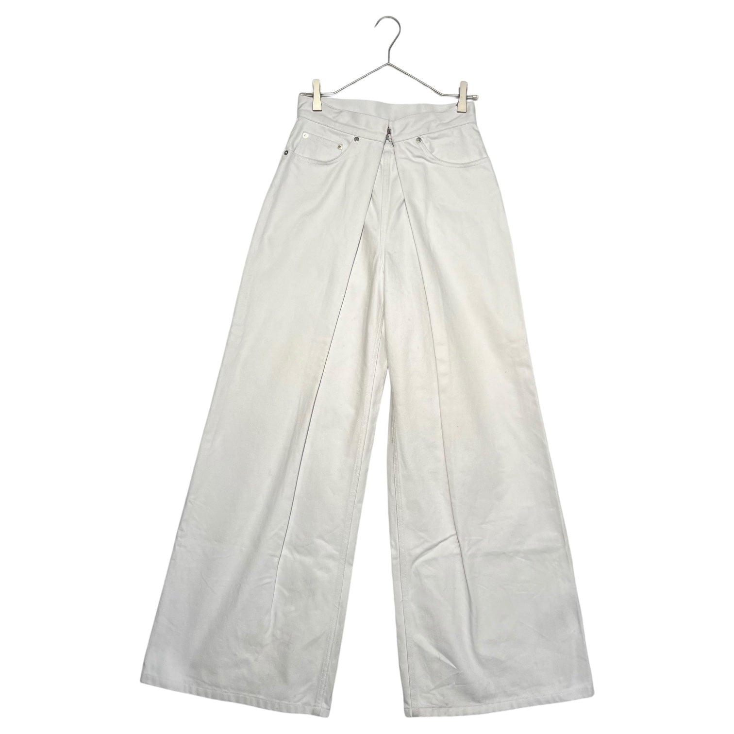 JOHN LAWRENCE SULLIVAN(ジョンローレンスサリバン) Rigid denim wide pants リジット ワイド デニム パンツ JLSW-01-L L ホワイト