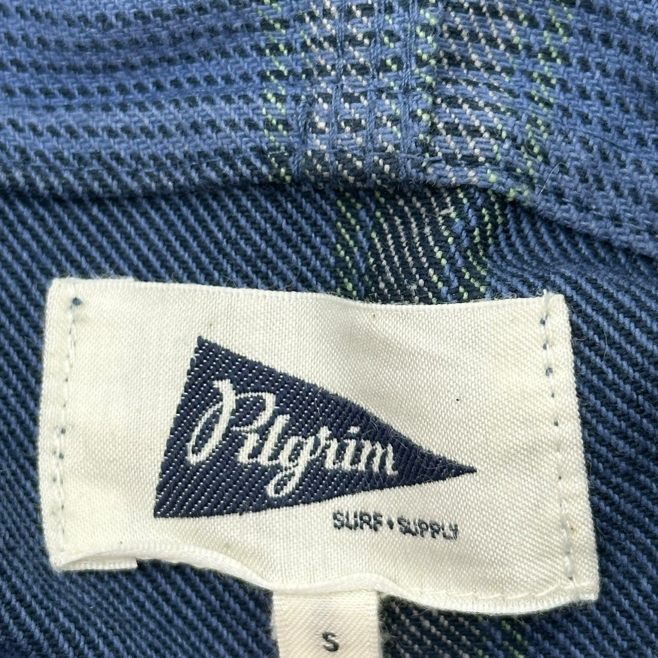 Pilgrim Surf+Supply(ピルグリムサーフ+サプライ) Check Cotton Mountain Parka チェック コットン マウンテンパーカー 36-18-0578-879 S ブルー×グレー ジャケット