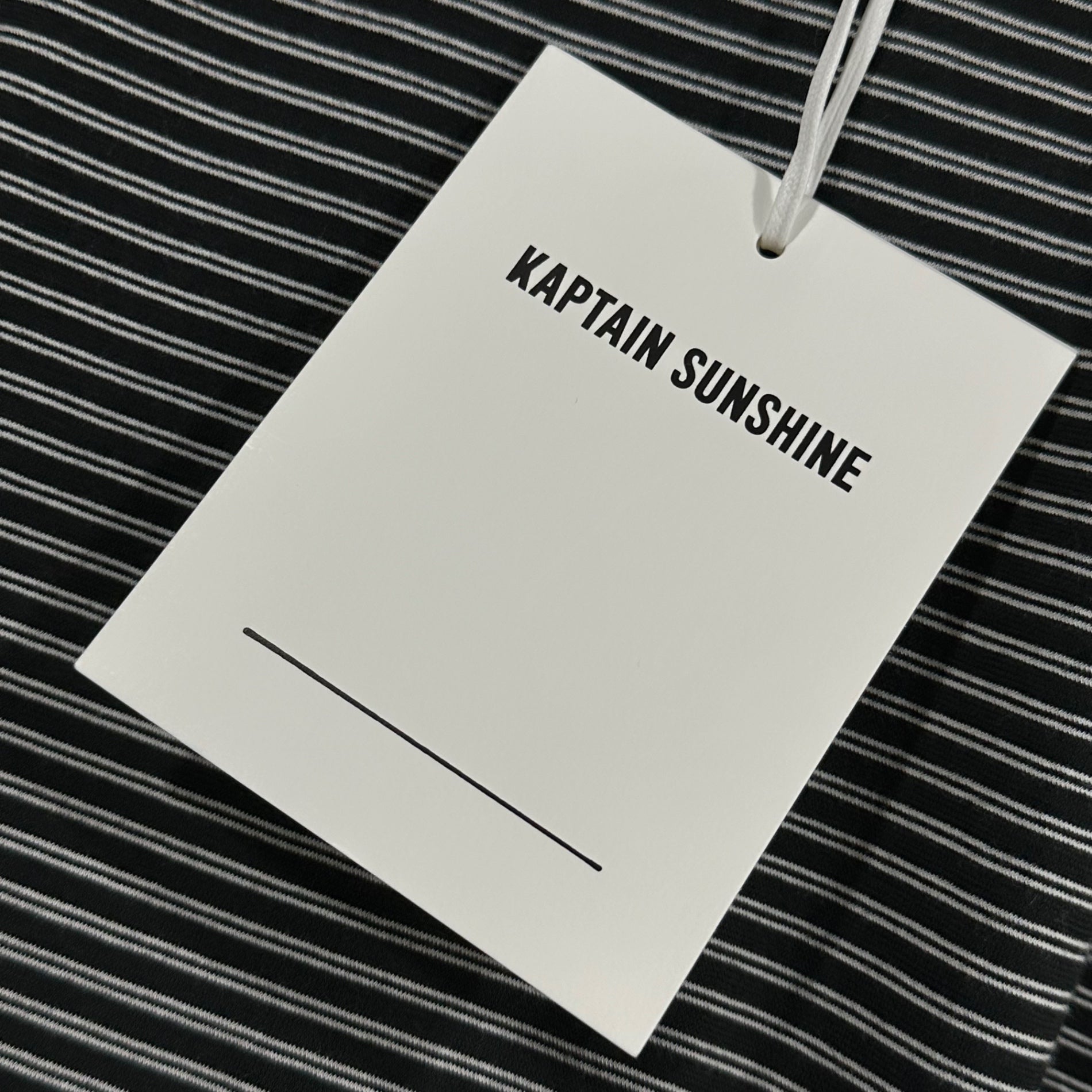 KAPTAIN SUNSHINE(キャプテンサンシャイン) Hard Twisted Border Jersey S/S Tee ボーダー 半袖 Tシャツ KS23SCS07 38 ブラック
