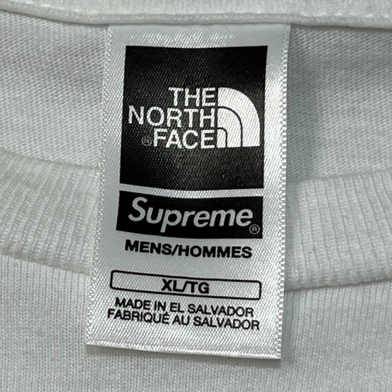 SUPREME × THE NORTH FACE(シュプリーム × ノースフェイス) 23SS The North Face Printed Pocket Tee プリント ポケットＴシャツ XL ホワイト×レッド