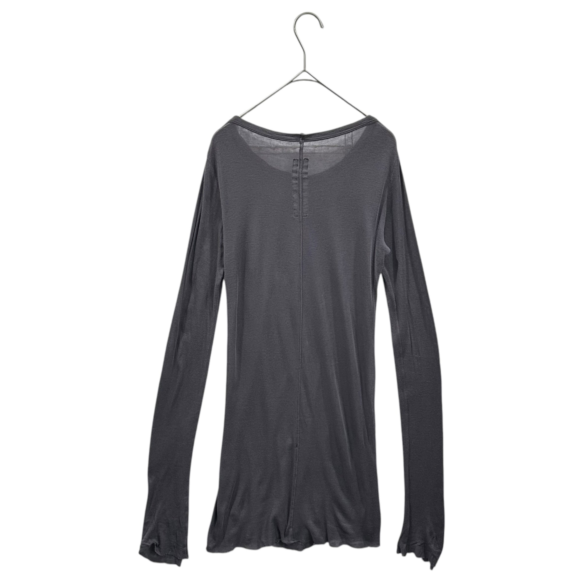 Rick Owens(リックオウエンス) 17AW L/S Ribbed T-Shirt 長袖 リブ カットソー RP17F7202 40 パープル Tシャツ