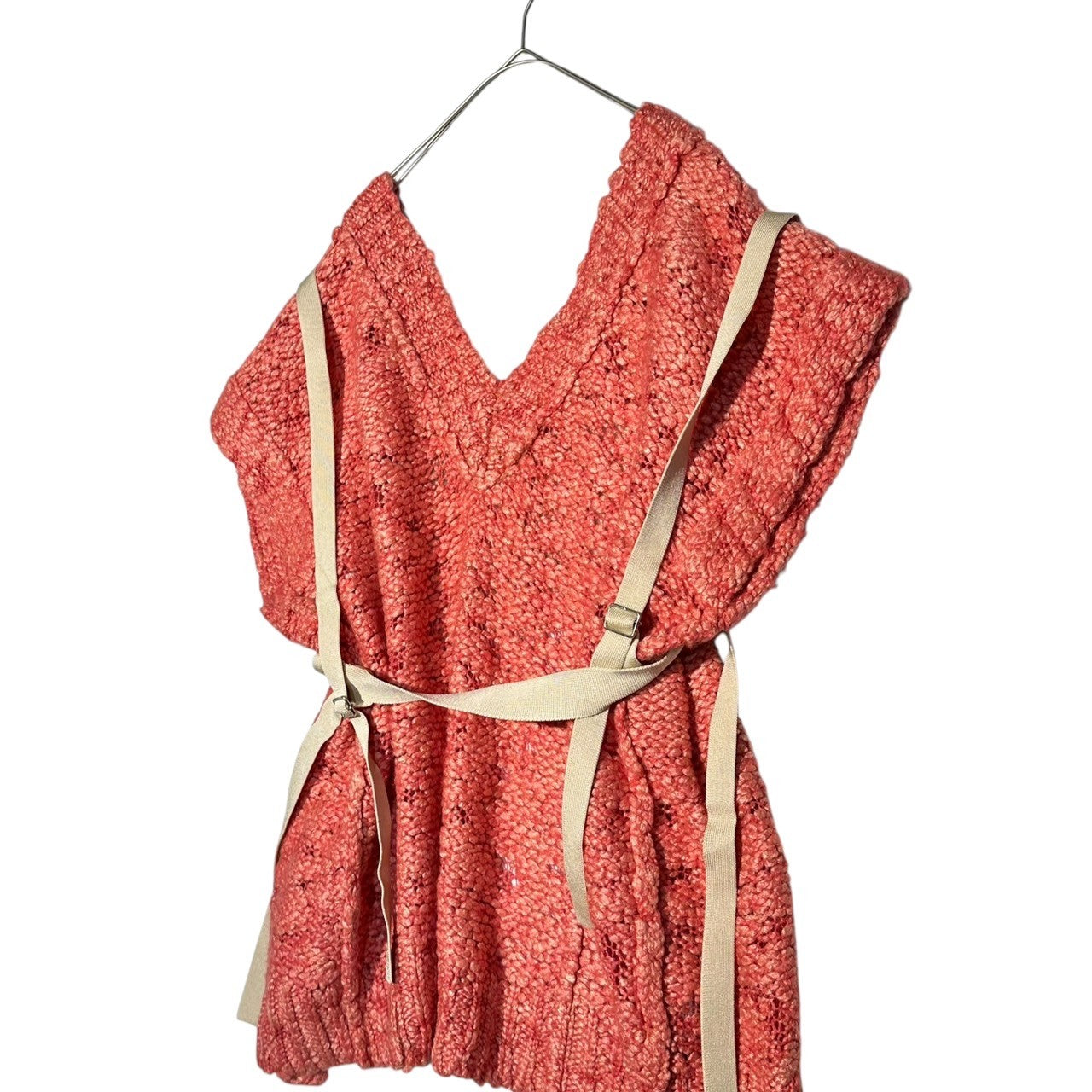 IRENE(アイレネ) Fipoas Knit Vest フィポアス ニット ベスト 24A81008 36 サーモンピンク 参考定価¥47,300