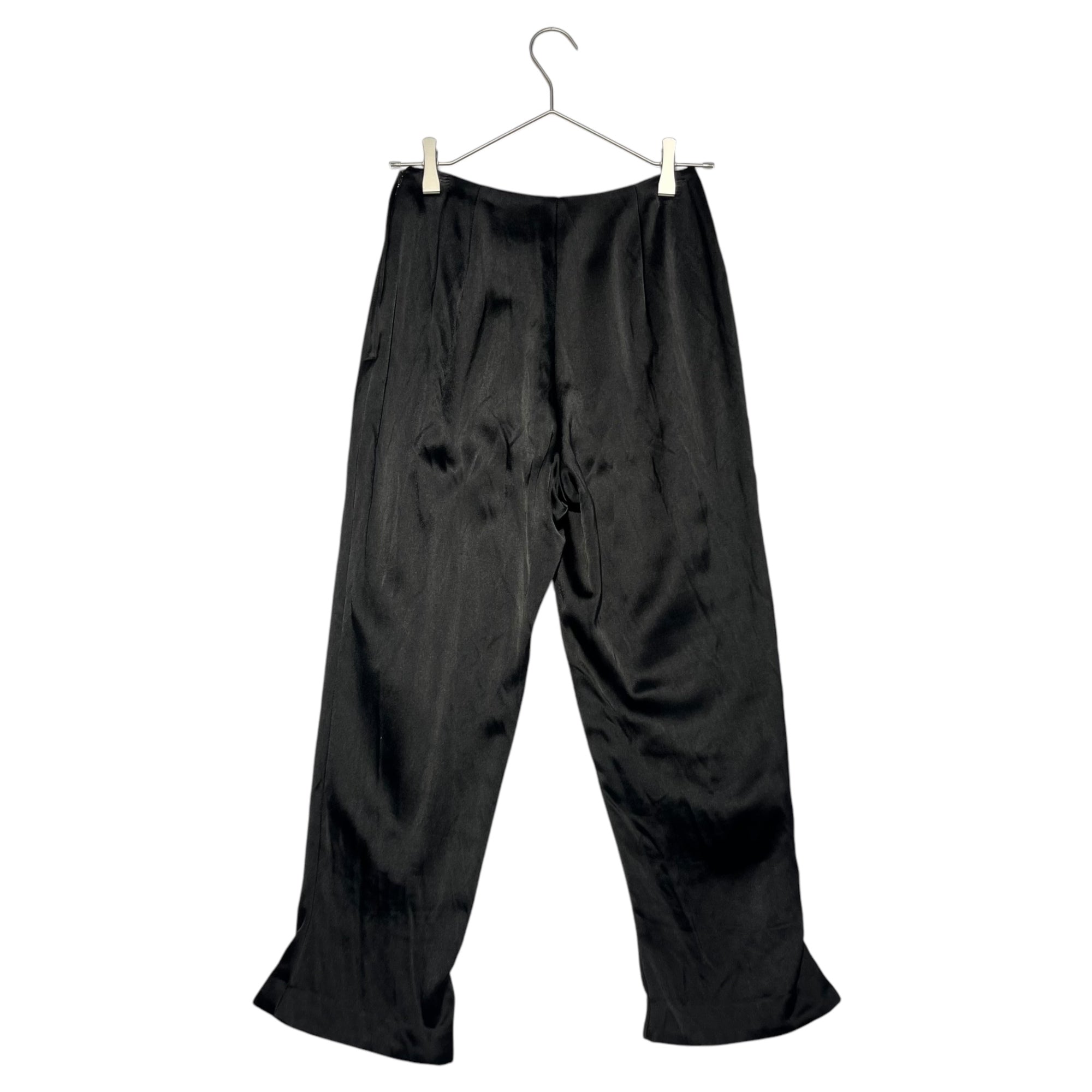 COMME des GARCONS(コムデギャルソン) 90's Vintage flare hem cropped satin pants 90年代 ヴィンテージ 裾 フレア クロップド サテン パンツ 川久保玲 GP-11012S S ブラック AD1992