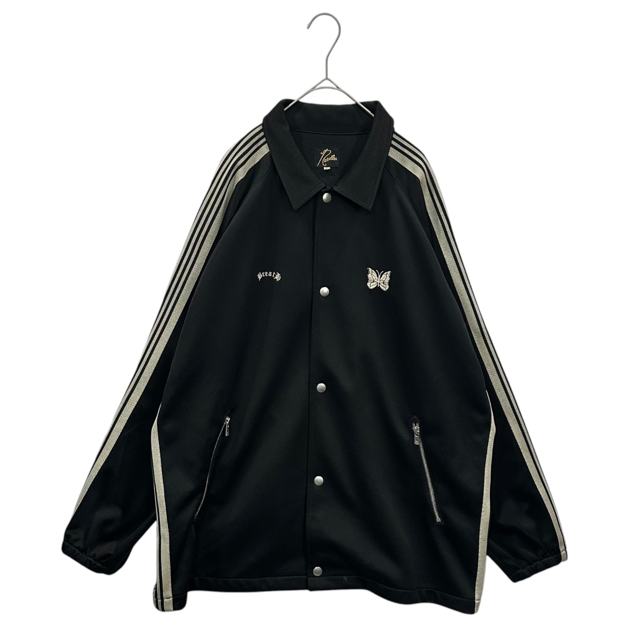 NEEDLES×BREATH(ニードルズ×ブレス) 23AW COACH TRACK JACKET - POLY SMOOTH コーチ トラック ジャケット L ブラック