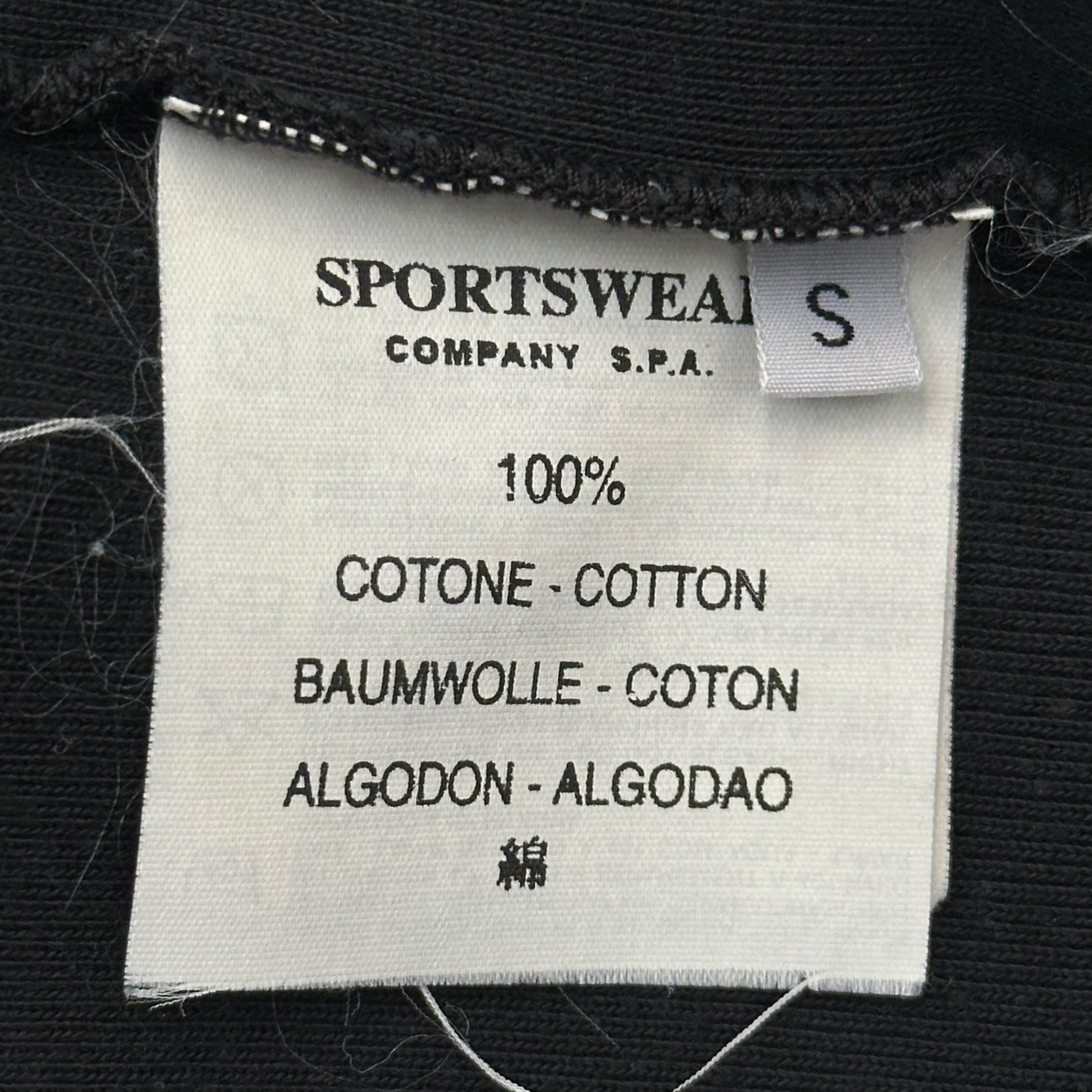 STONE ISLAND(ストーンアイランド) 1999SS One-Point Logo Crew Neck Ribbed T-Shirt ワンポイント ロゴ クルーネック リブ Tシャツ 30152067/A S ブラック ポール・ハーヴェイ期 アーカイブ