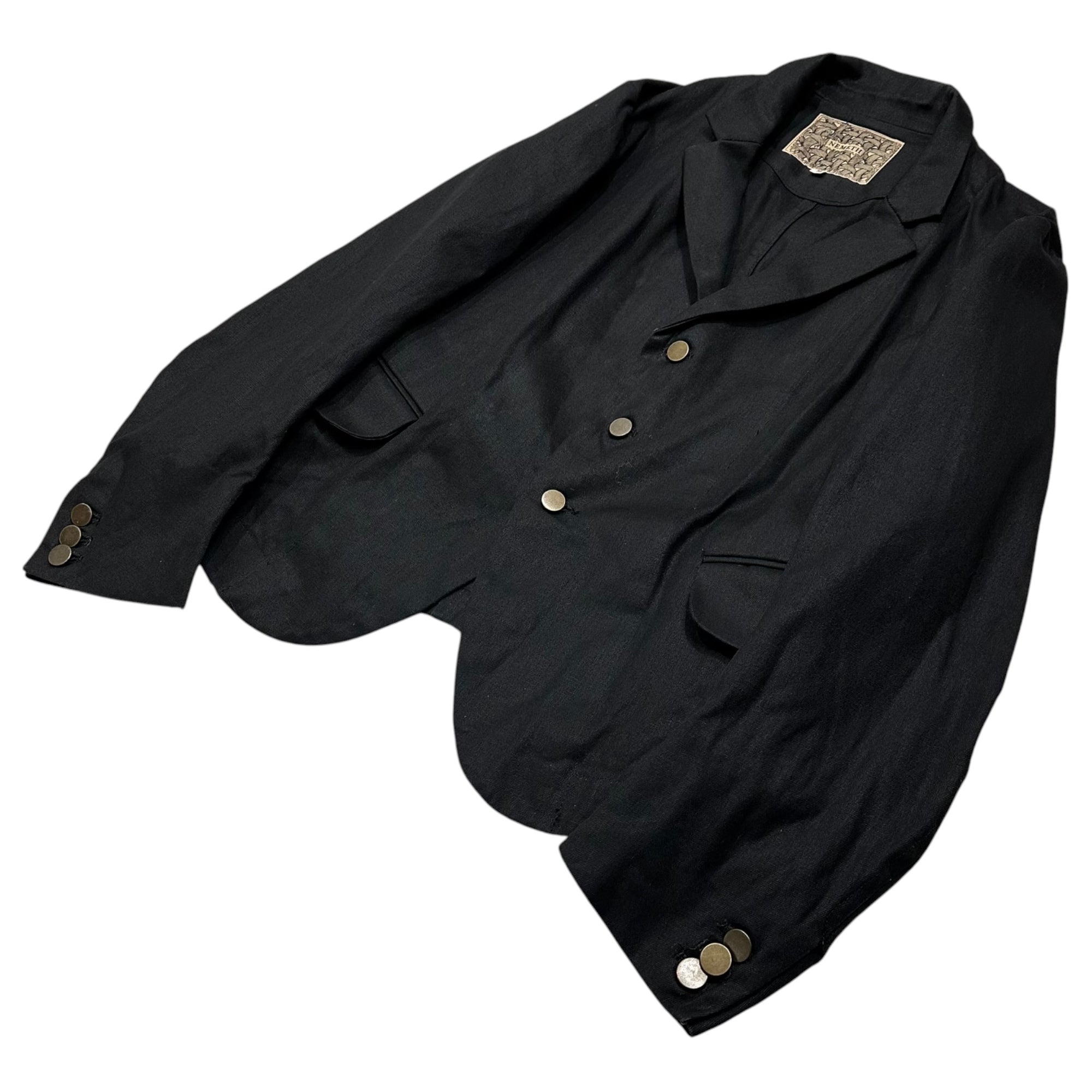 Nemeth(ネメス) 00's Cotton 3B Knee-Damage Set Up コットン 3ボタン 膝 ダメージ セットアップ JKT：9104 BOTTOMS：RL20 M ブラック