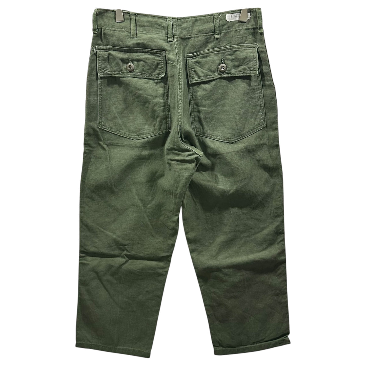 US ARMY(アメリカ軍) 1970's TROUSERS, MEN'S, COTTON SATEEN OG-107, TYPE 1 ベイカー パンツ 8405-782-3170 32×29 オリーブ 1971年製 70年代 ヴィンテージ ミリタリー