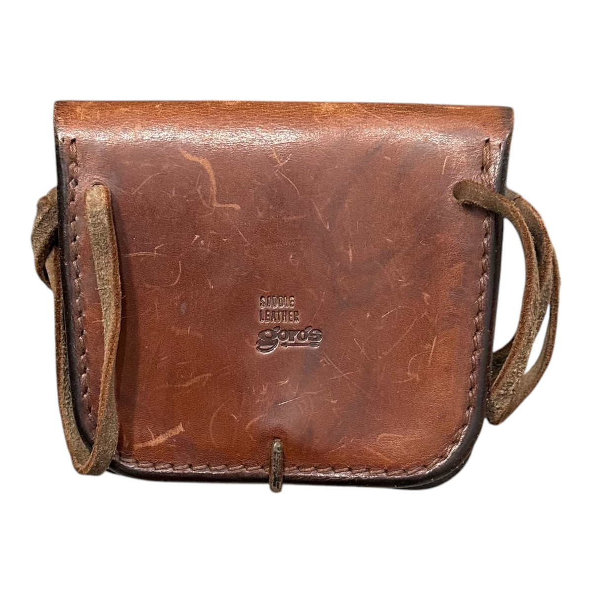 goro's(ゴローズ) Saddle Leather Concho Belt Pouch サドル レザー コンチョ ベルト ポーチ ブラウン