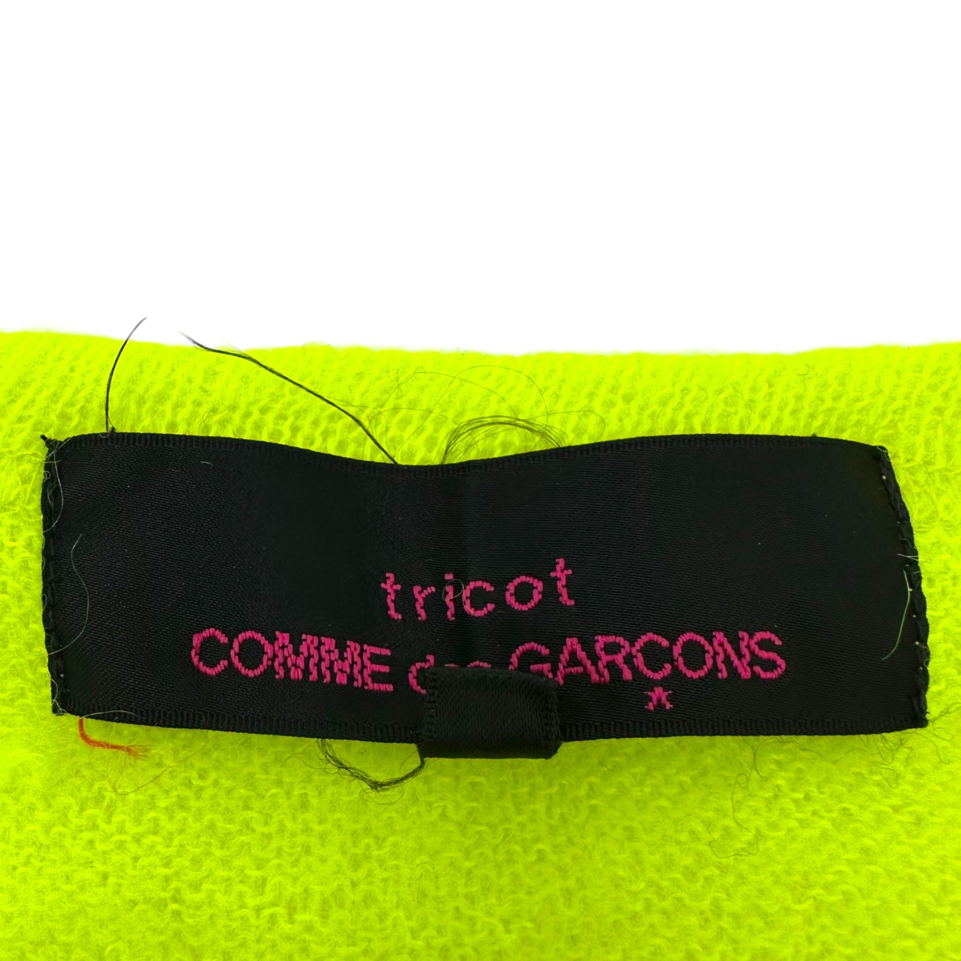 tricot COMME des GARCONS(トリココムデギャルソン) 13AW Mohair-blend Crew Neck Post-dyed Knit モヘア混 クルーネック 後染め ニット TL-B204 M イエロー AD2013
