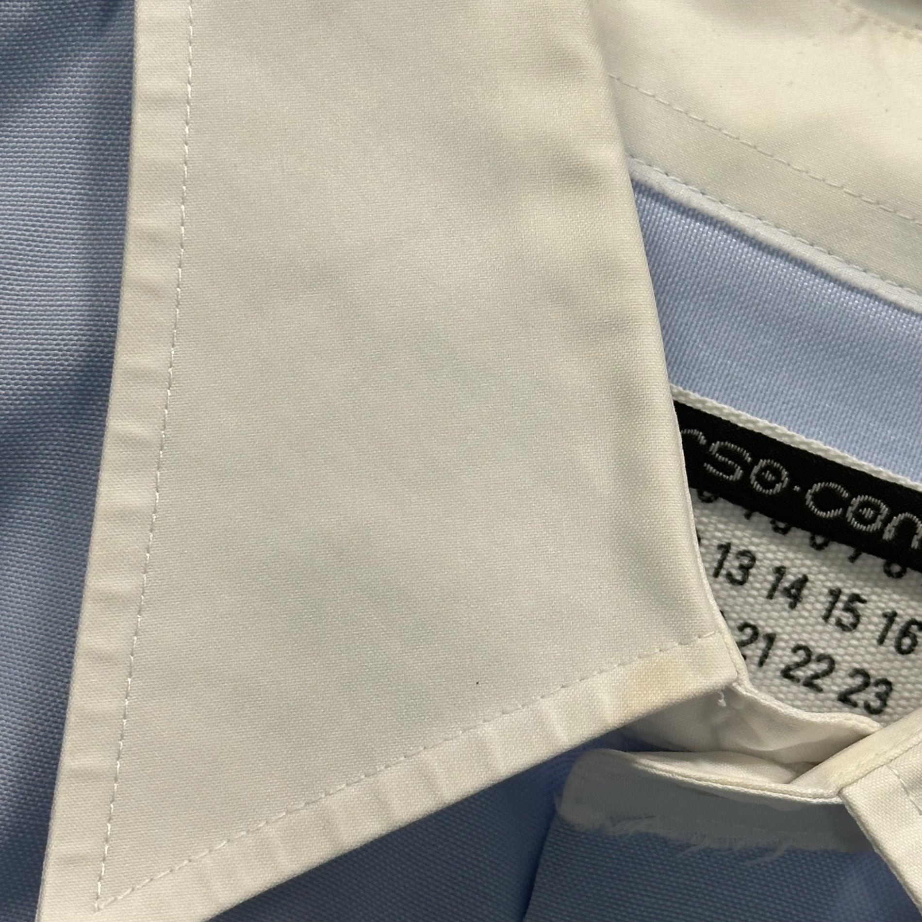 Maison Martin Margiela×10 corso como(メゾンマルタンマルジェラ×ディエチコルソコモ) 00's Archive Cleric Shirt アーカイブ クレリック シャツ 1 スカイブルー×ホワイト コラボ