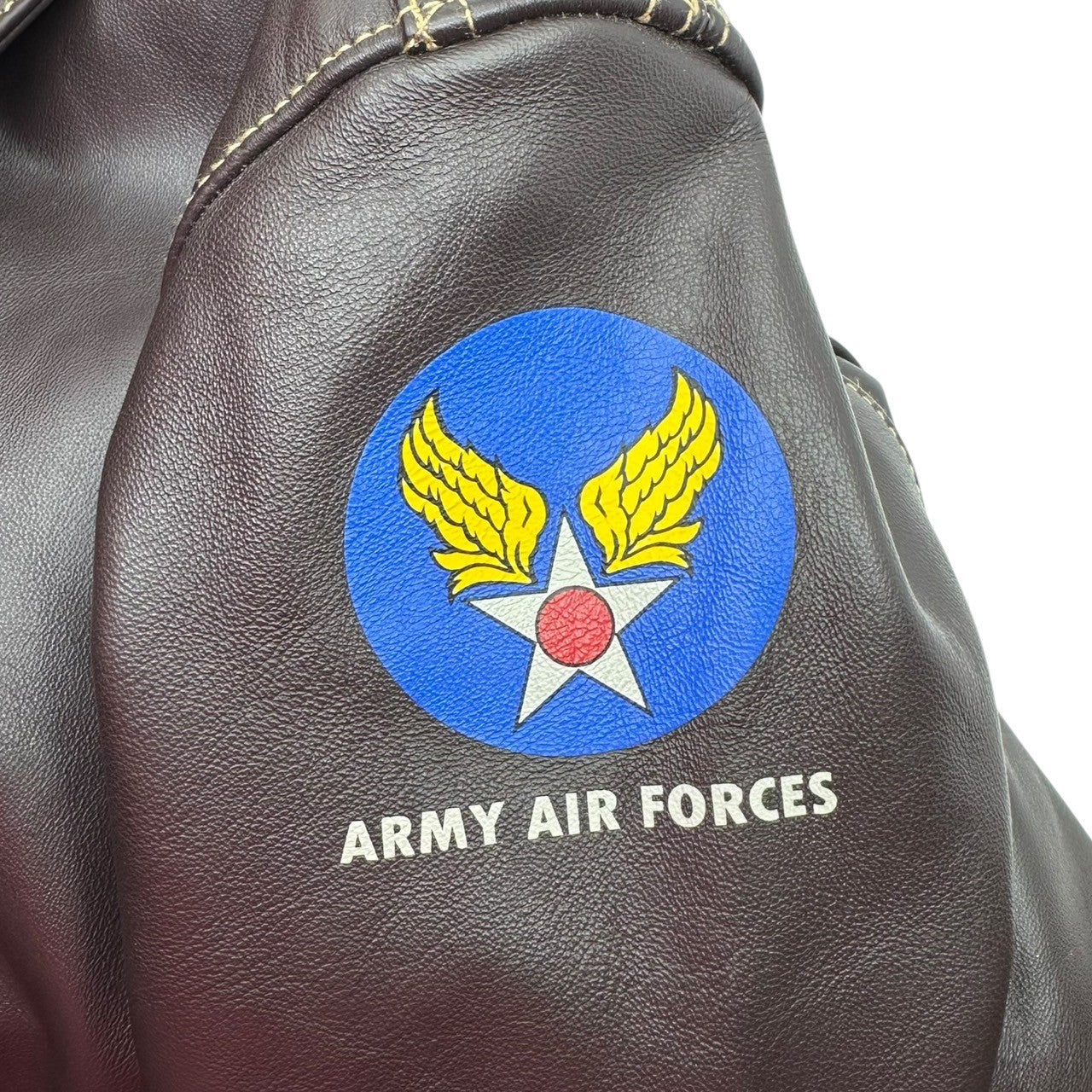 MORGAN MEMPHIS BELLE(モーガンメンフィスベル) A-2 HORSE HIDE FLIGHT JACKET ホース ハイド フライト ジャケット 30-1415 42(L程度) ブラウン レザー ミリタリー ARMY AIR FORCES