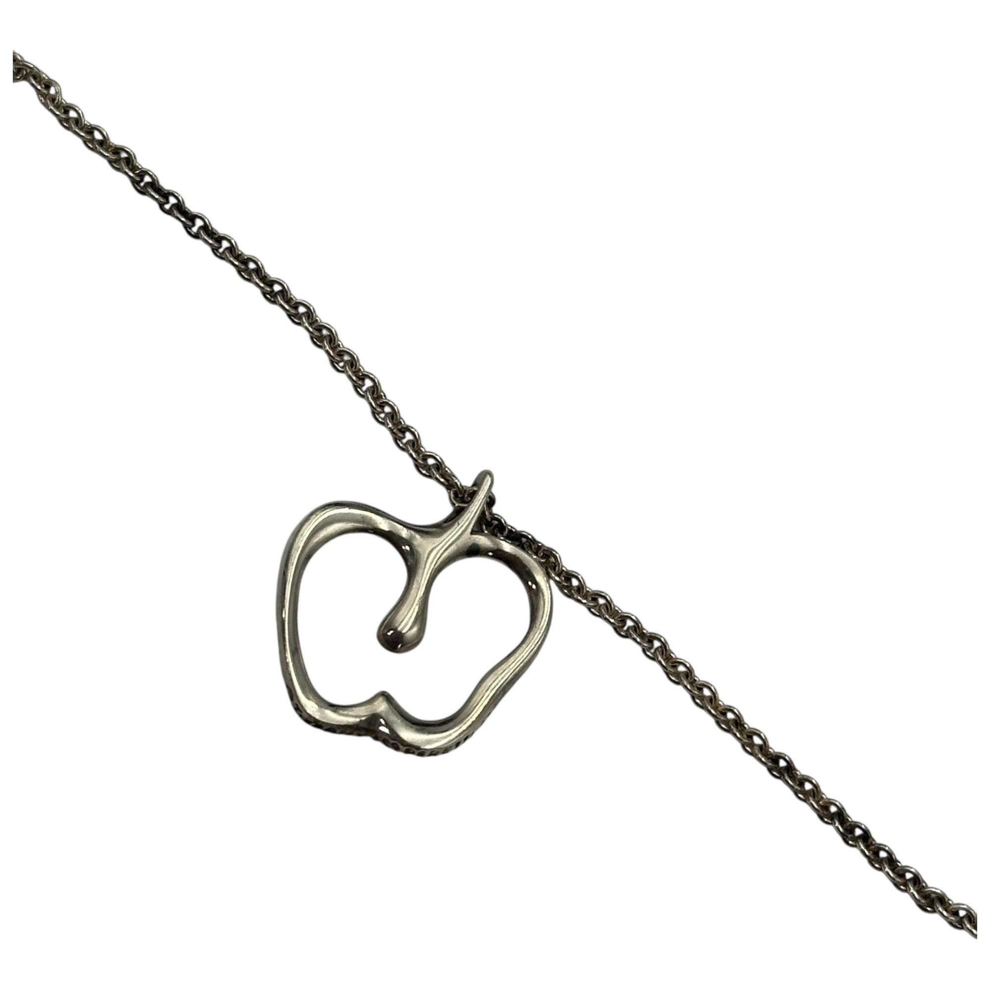TIFFANY & CO.(ティファニー) Apple Frame Top Necklace アップル フレーム トップ ネックレス シルバー