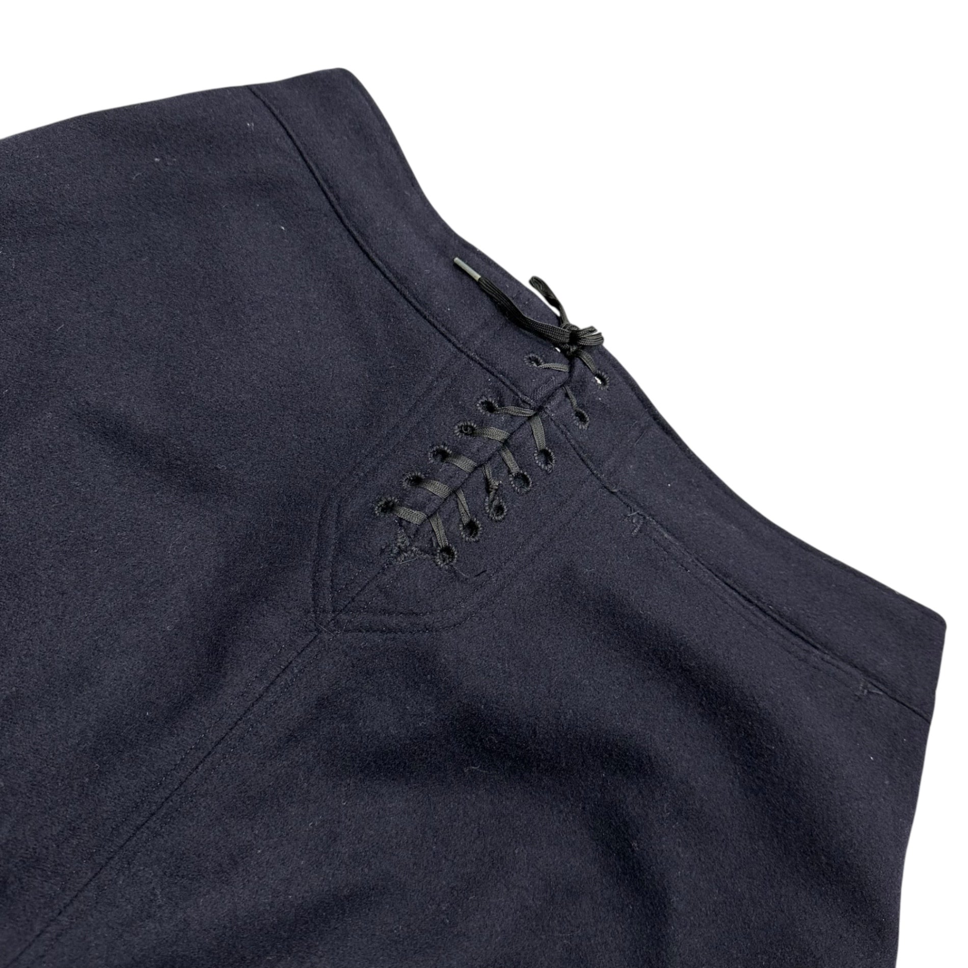 US NAVY(アメリカ海軍) Old Military Sailor Wide Pants 13 Buttons ミリタリー セーラー ワイド パンツ 13ボタン 33R ダークネイビー