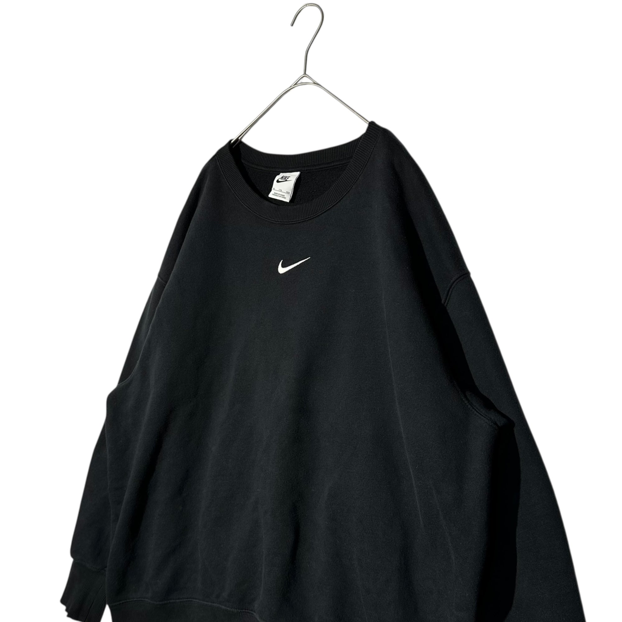 NIKE(ナイキ) AS W NSW PHNX FLC OS CREW スウッシュ ロゴ クルーネック スウェット DQ5734-010 2XL ブラック