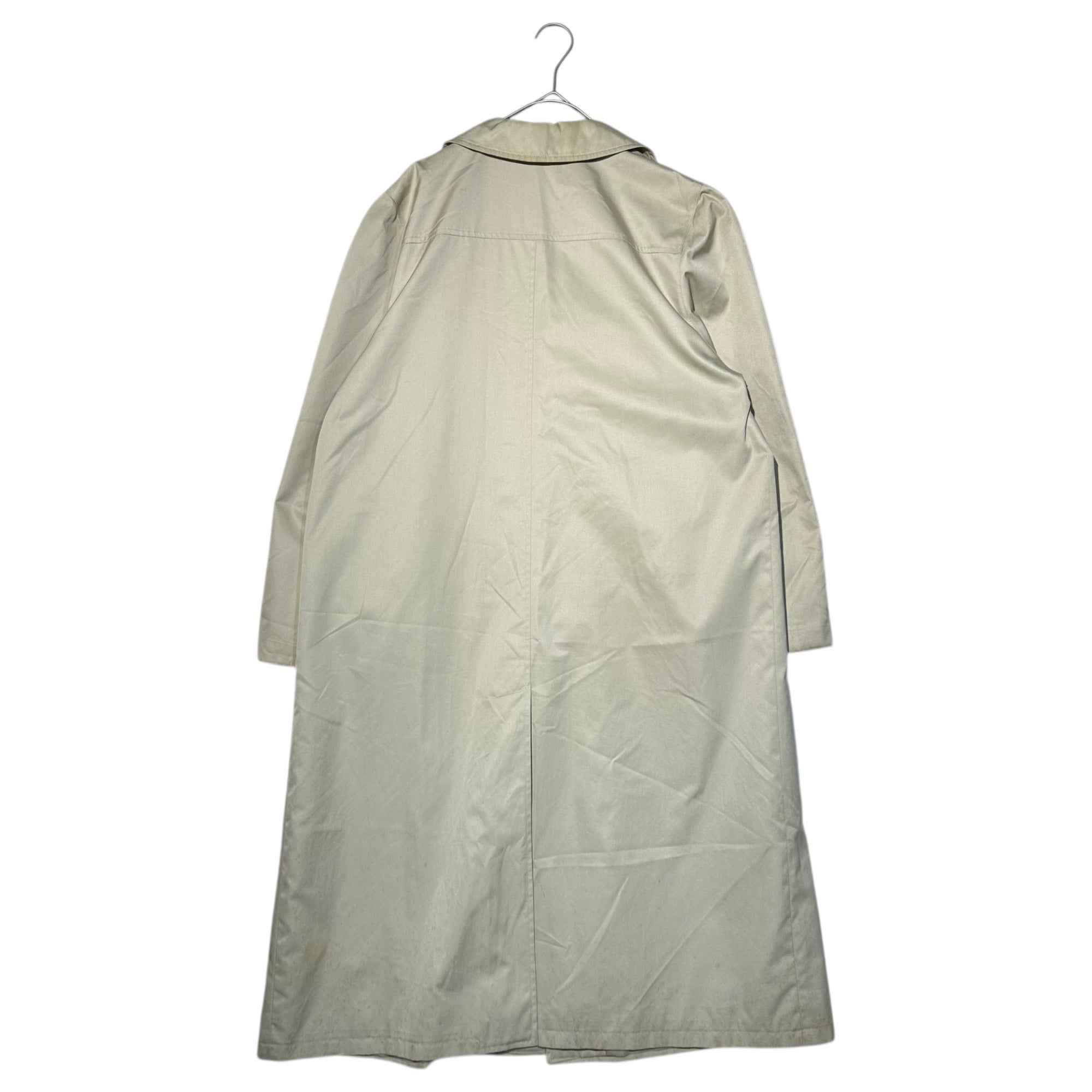 Euro vintage(ヨーロッパヴィンテージ) 70's~ trench over coat トレンチオーバーコート 42(L~XL程度) ペールグリーン / 色褪せ・小シミ有