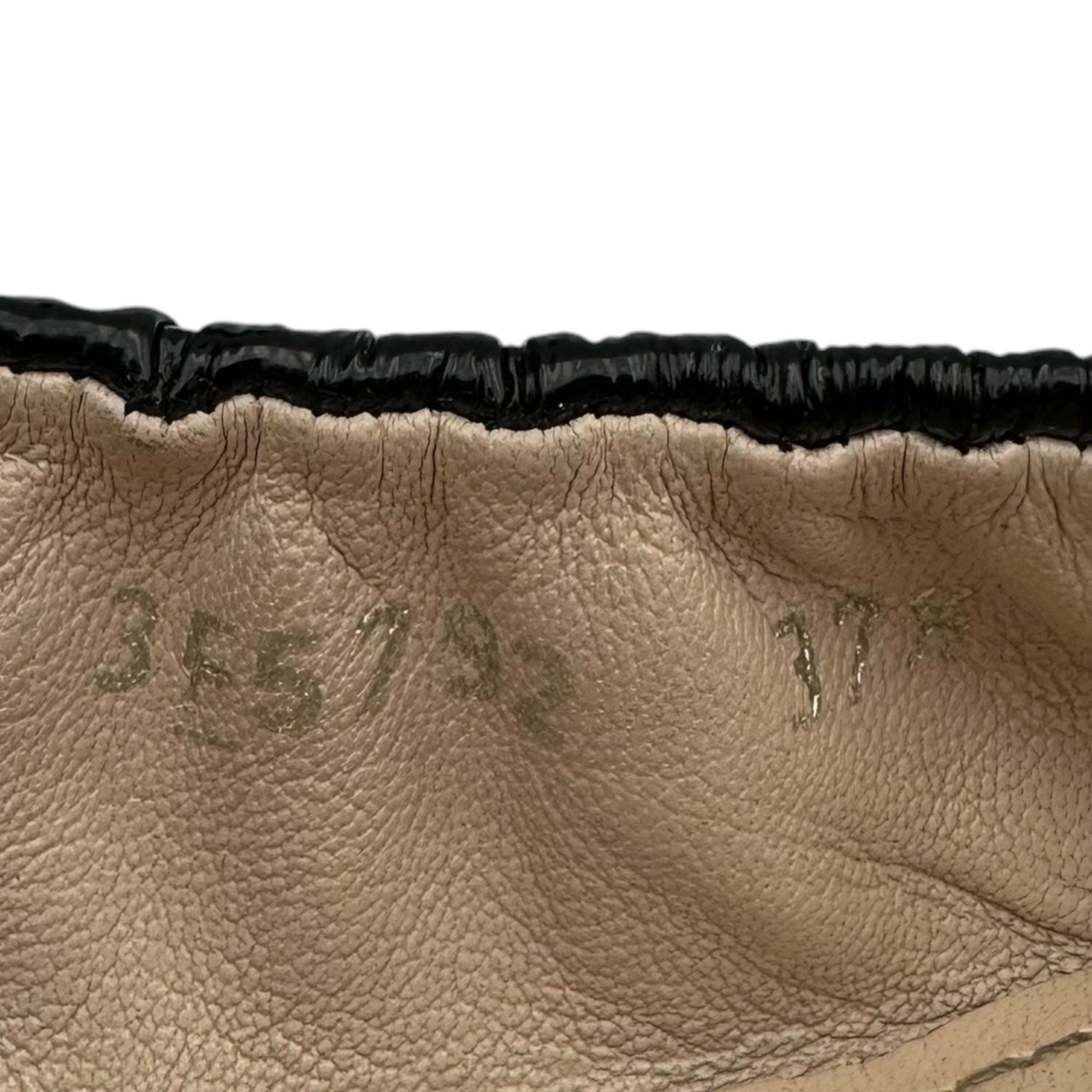 PRADA SPORT(プラダスポーツ) Bow-Accent Patent Leather Ballet Flats リボン パテントレザー バレエシューズ 37 1/2(24cm程度) ブラック