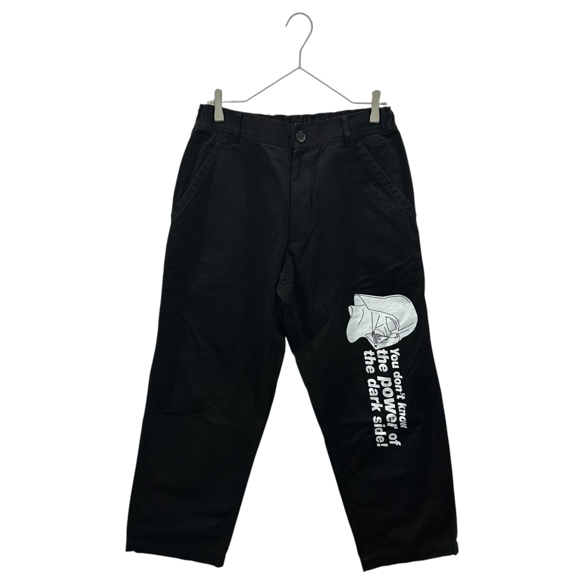 STAR WARS x COMME des GARCONS SHIRT(スターウォーズ × コムデギャルソンシャツ) Dark Side Printed Easy Pants ダークサイド プリント イージー パンツ W20119 M ブラック×ホワイト